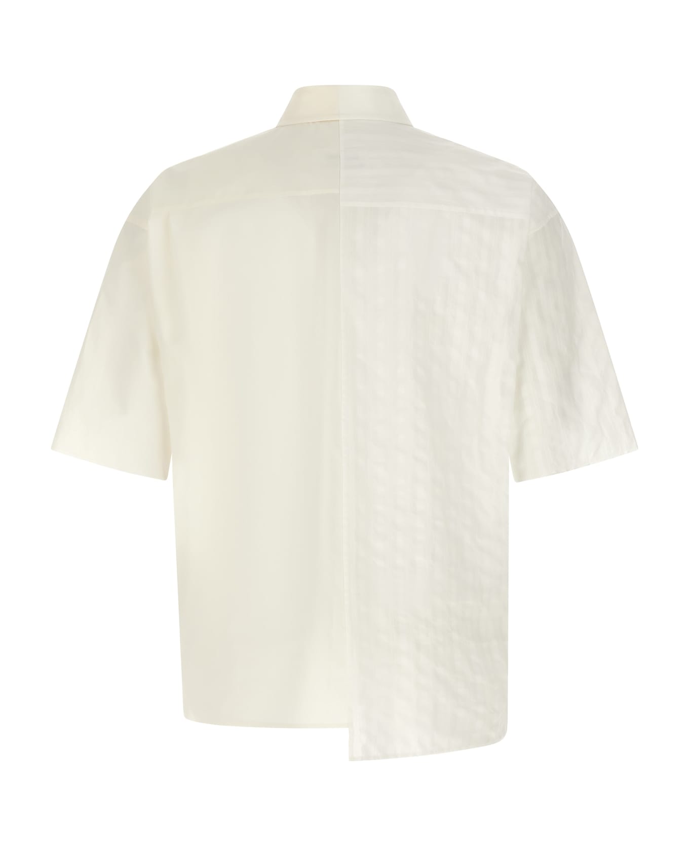 MM6 Maison Margiela Bi-material Shirt - White