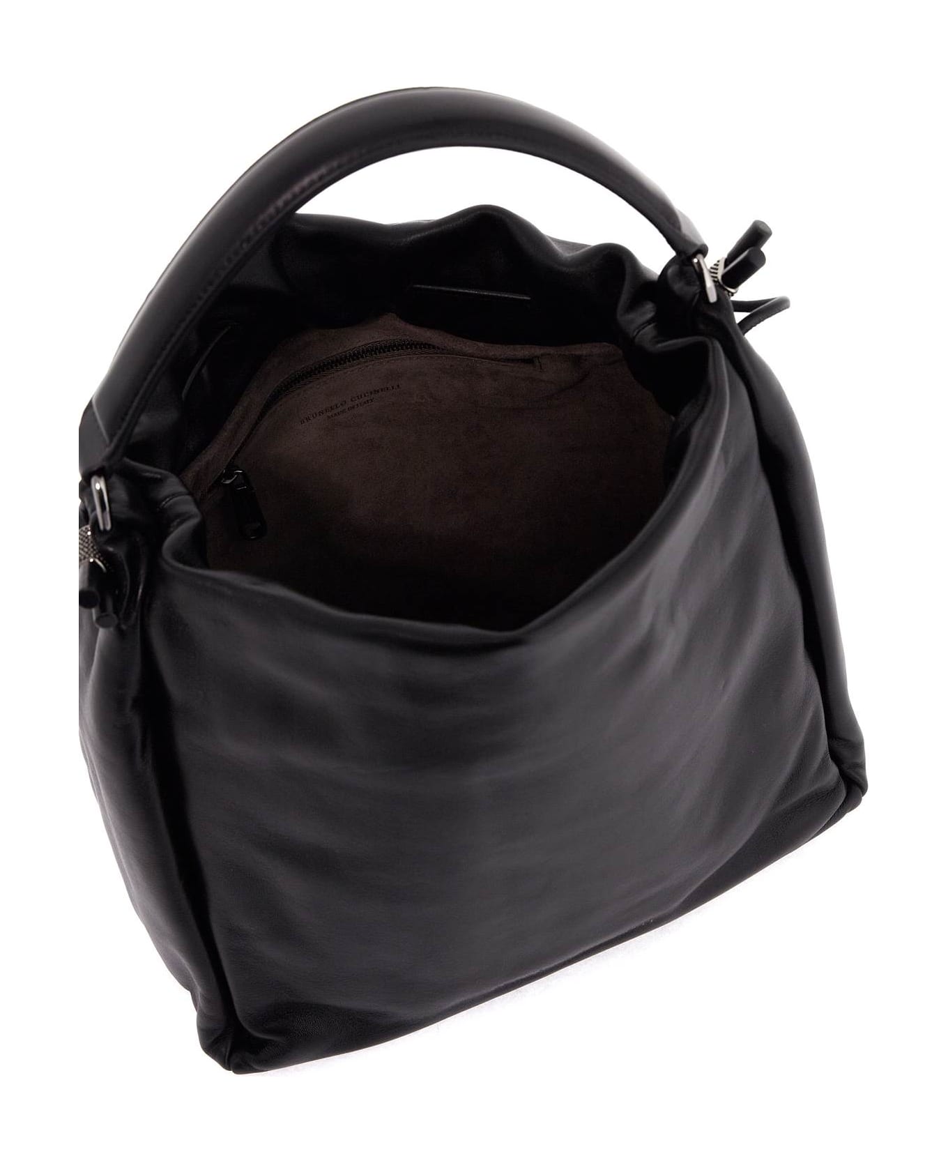 Brunello Cucinelli Handbag With Monile Embell - NERO (Black) トートバッグ