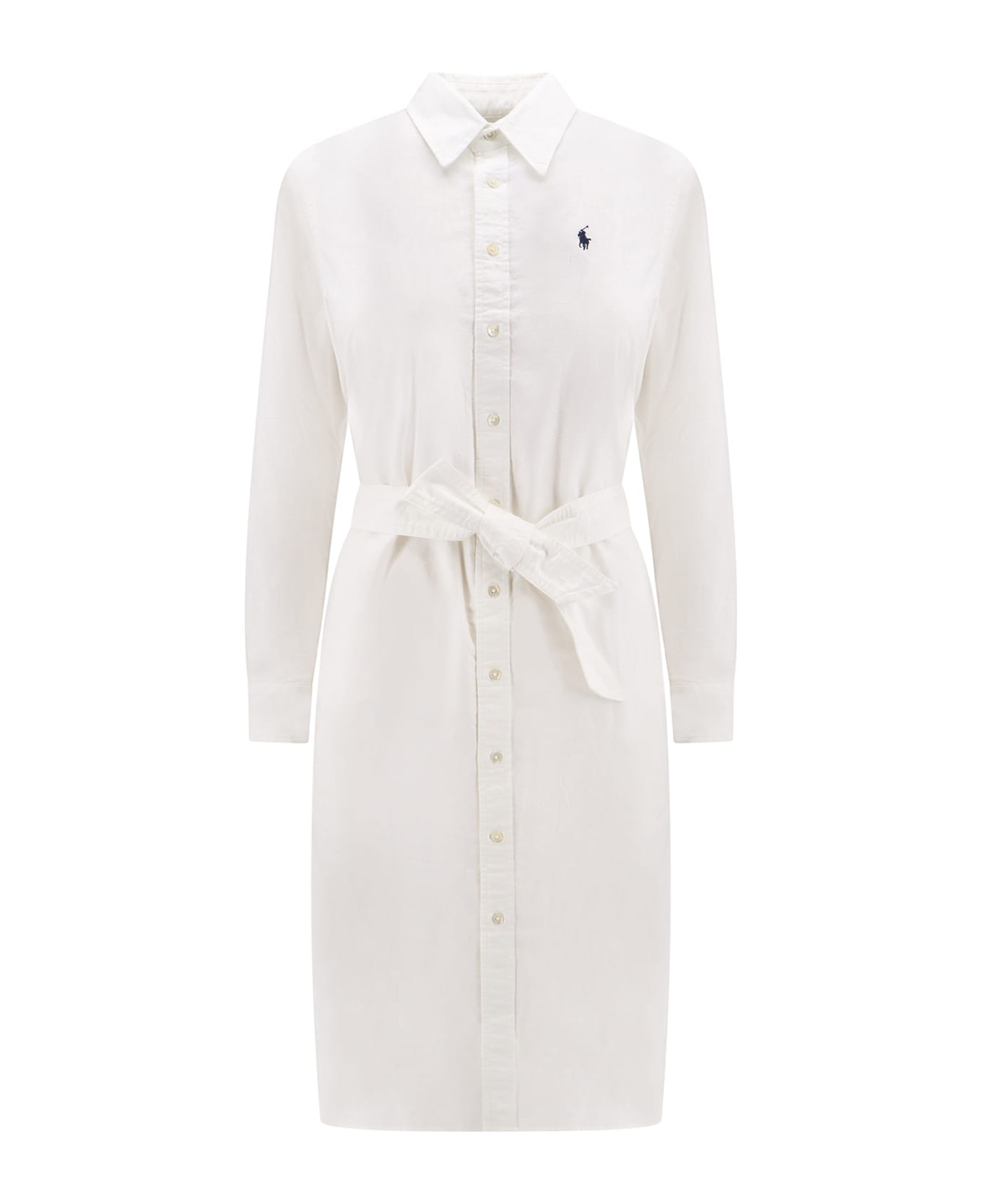 Ralph Lauren Cotton Chemisier Dress - White ワンピース＆ドレス