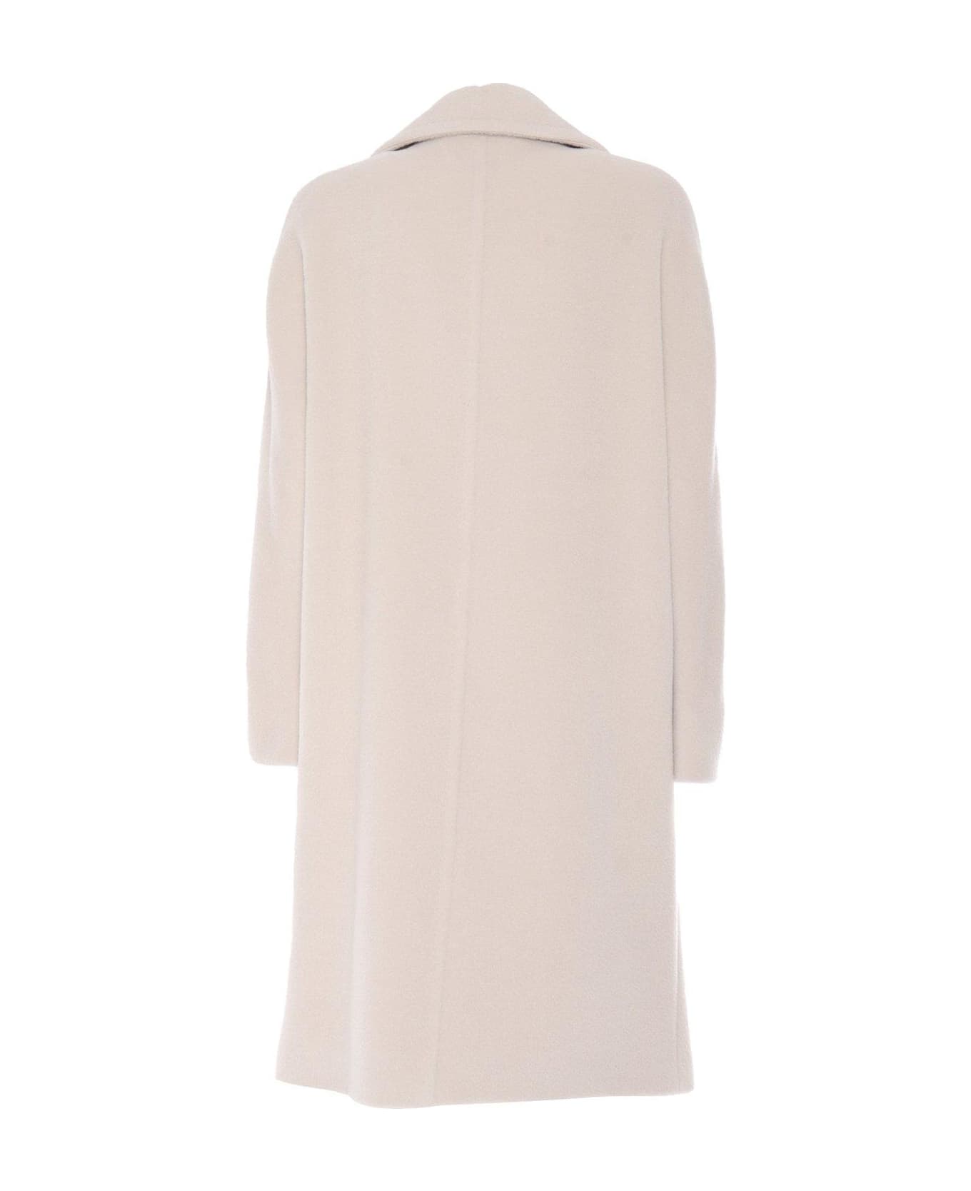 Max Mara Studio Sidney Long-sleeved Coat - Neutro