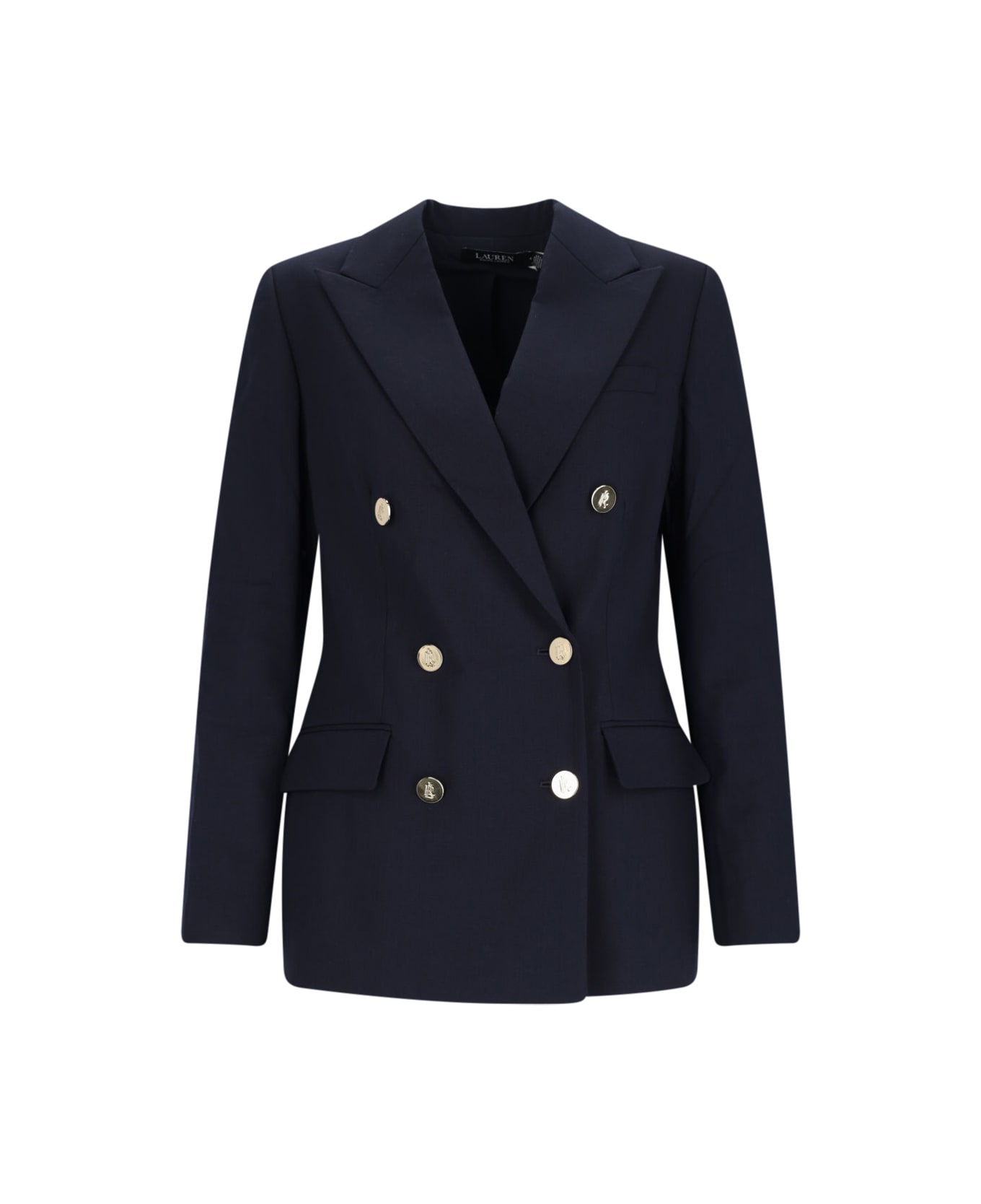 Ralph Lauren Double-breasted Blazer - Lauren Navy