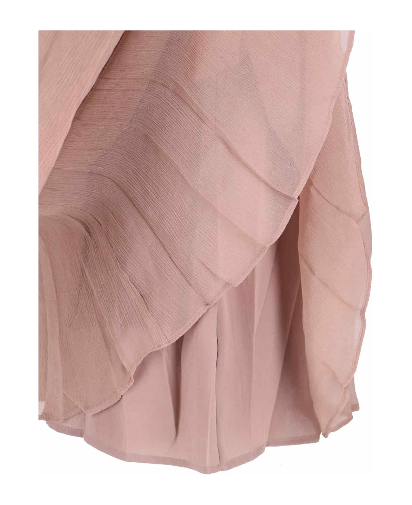 STAUD 
esther
 Mini Chiffon Dress - TAUPE