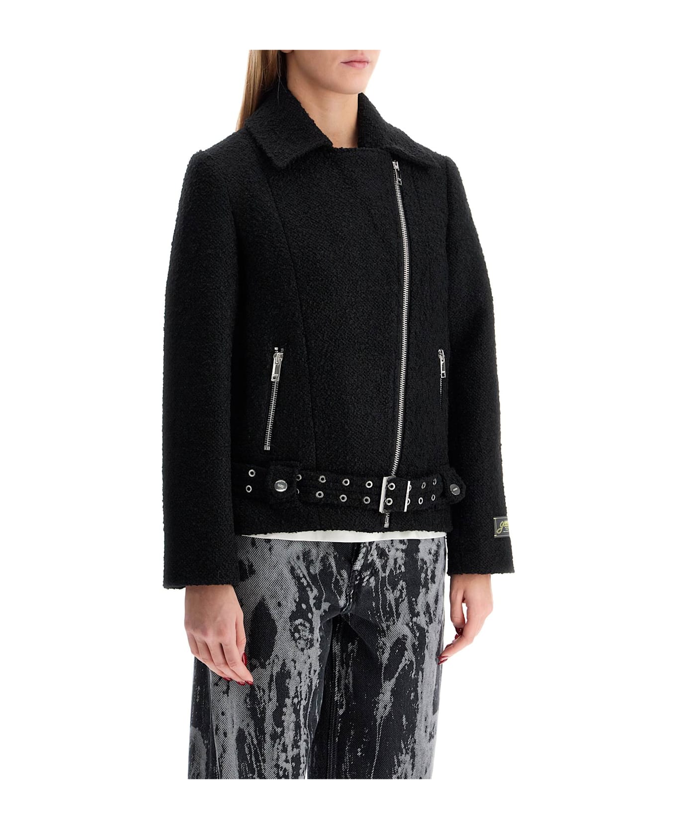 Ganni Short Bouclã© Jacket For - BLACK (Black)