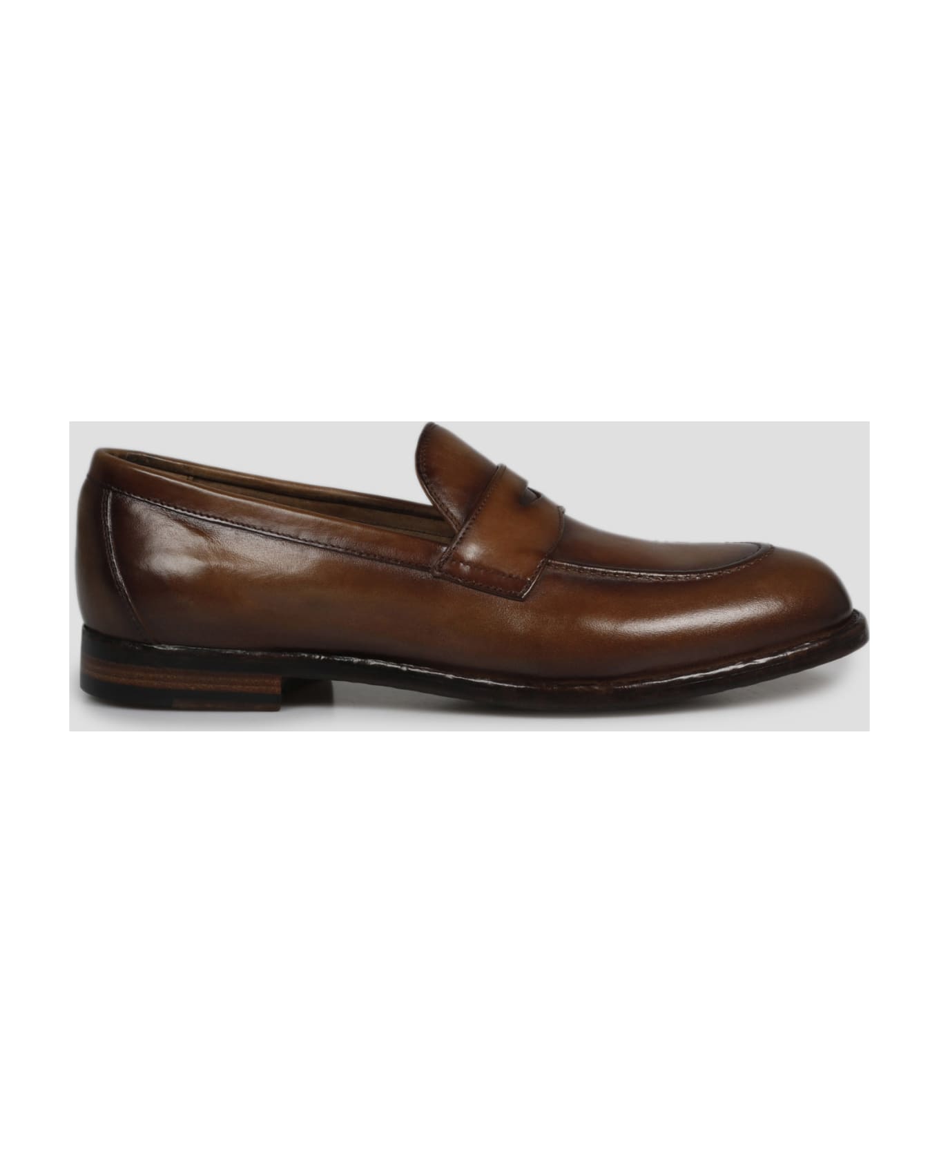 Officine Creative Leather Penny Loafers - Brown