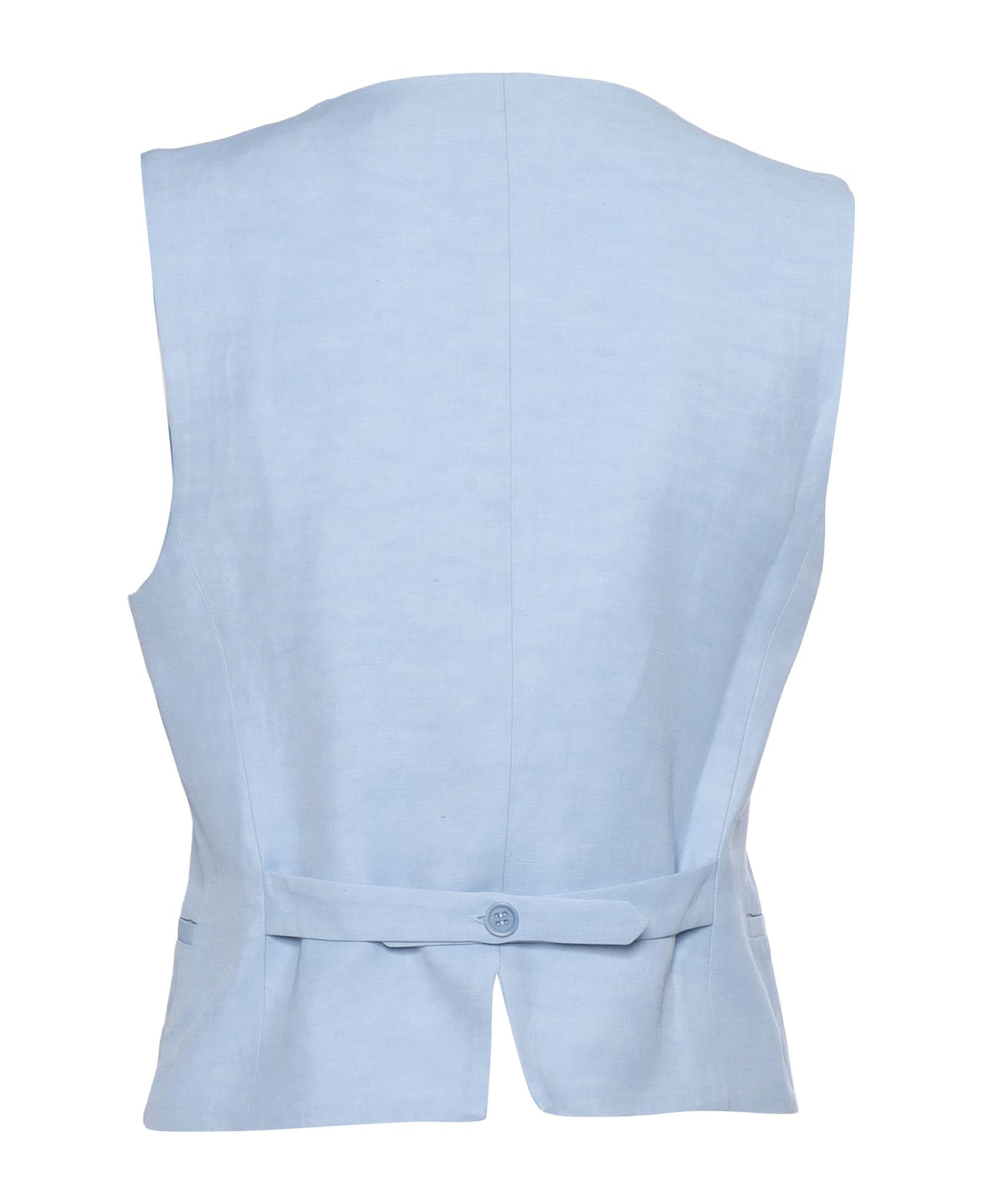 Parosh Elegant Women's Vest - LIGHT BLUE