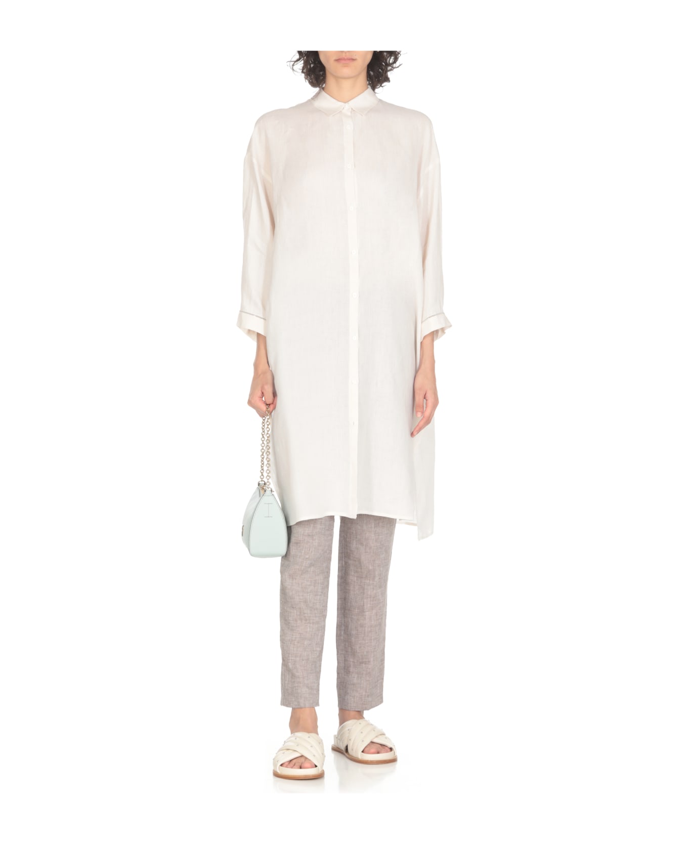 Peserico Linen Dress - Ivory