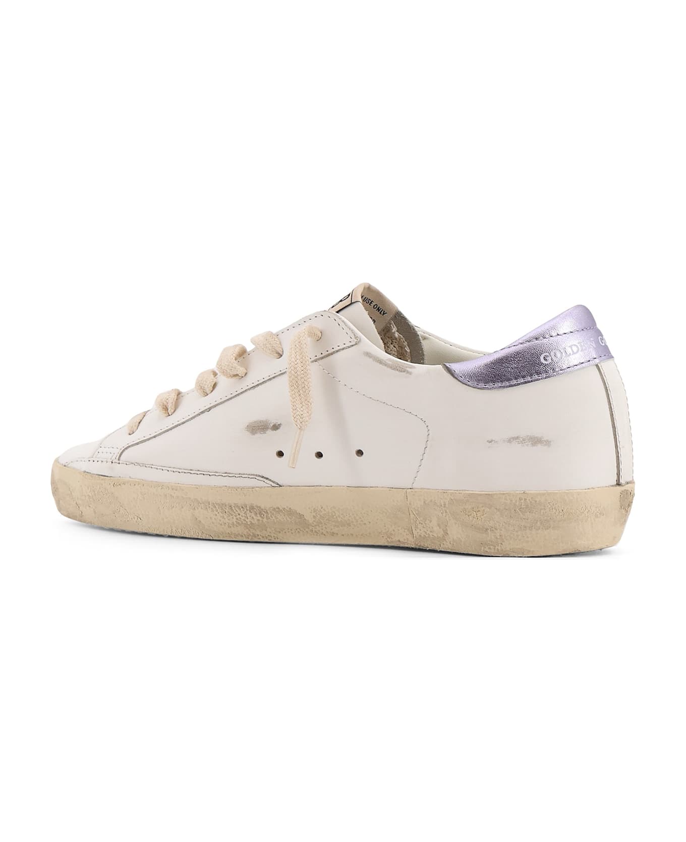 Golden Goose Super-star Classic With List Low-top Sneakers With Suede Inserts - White