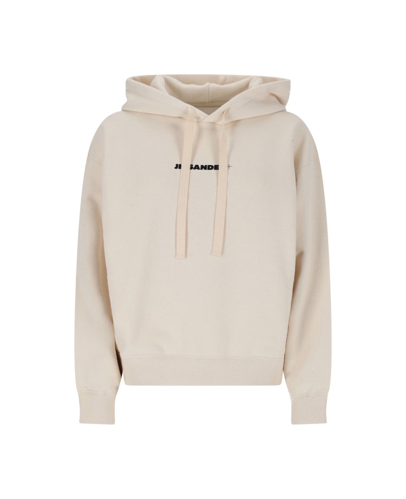 Jil Sander Logo Hoodie - BEIGE