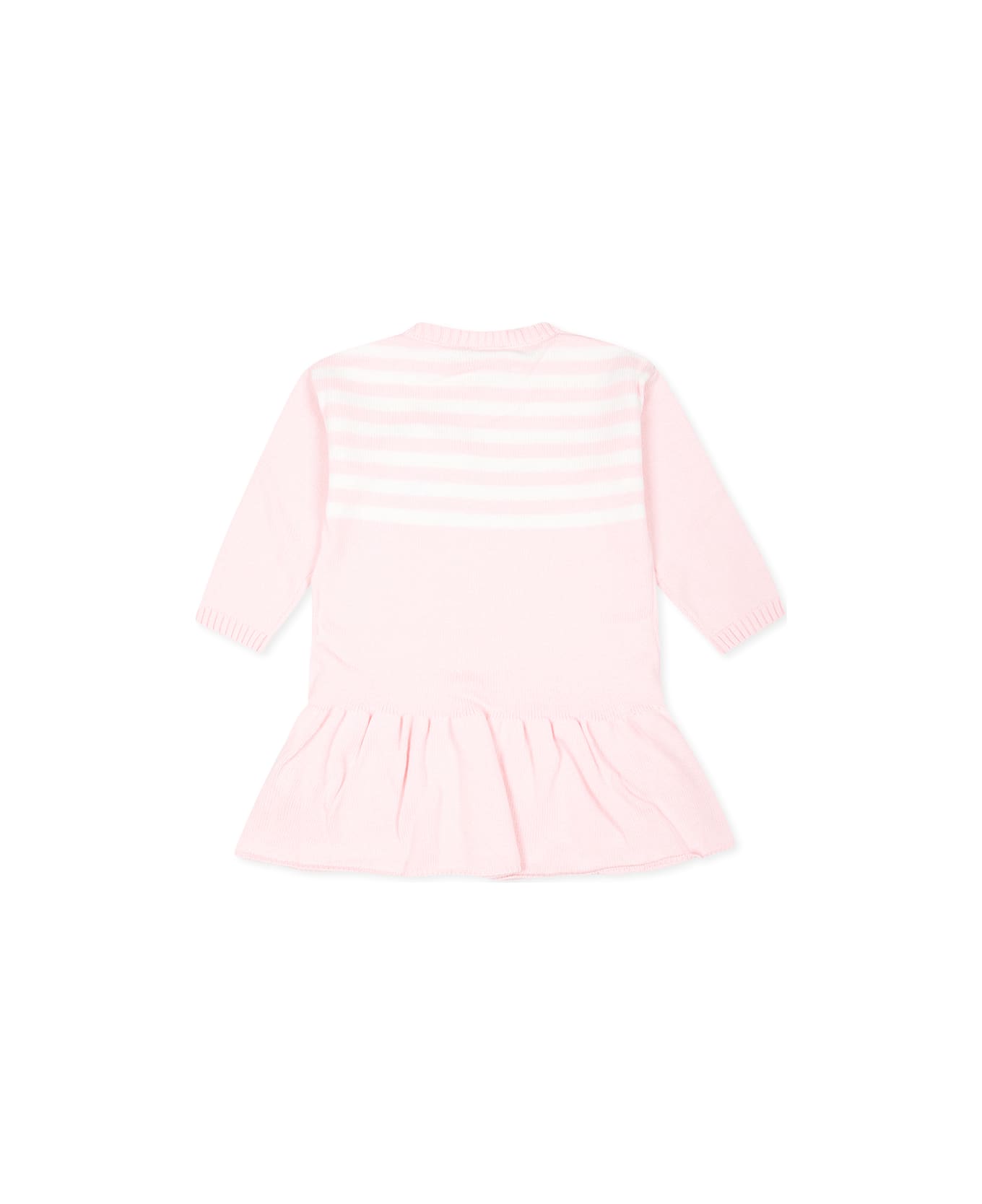 Givenchy Pink Dress For Baby Girl With Iconic 4g Motif - Pink