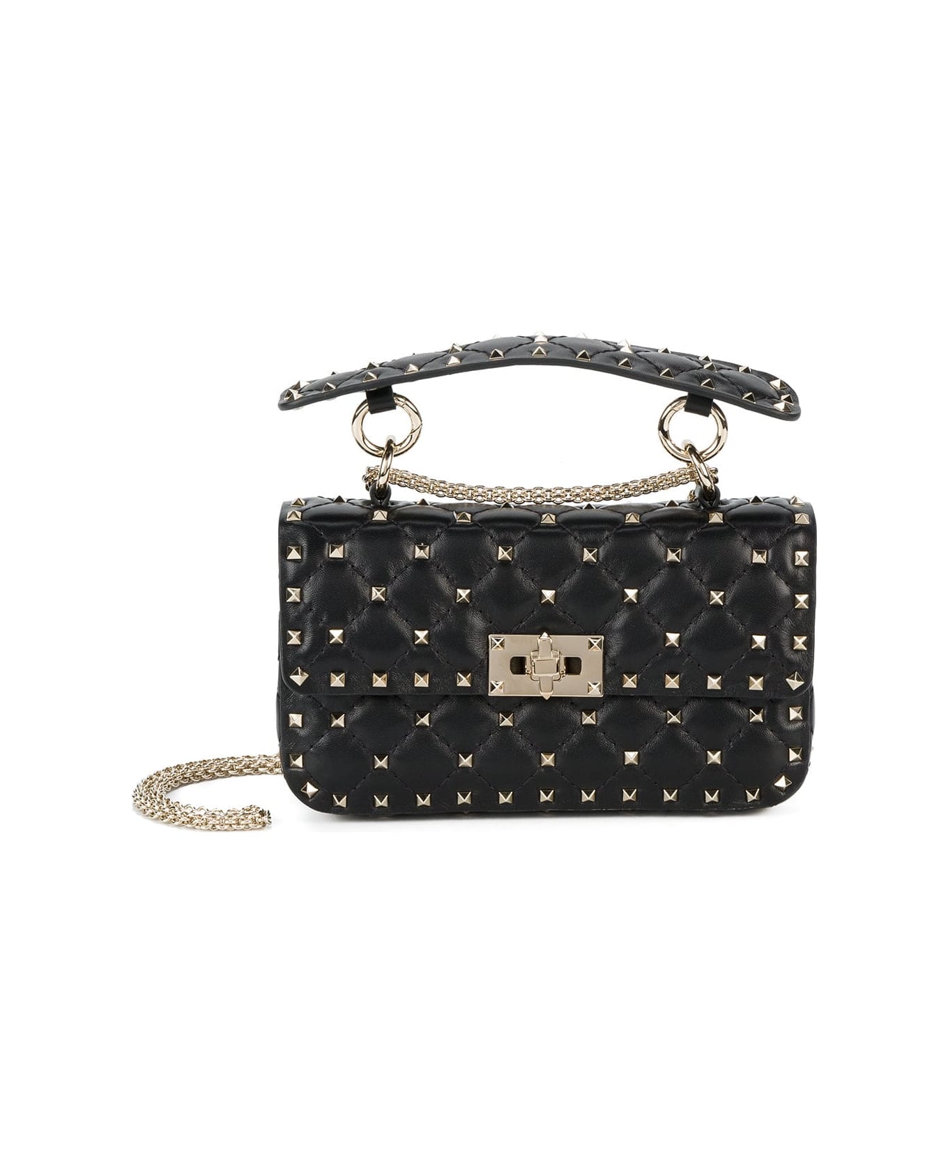 Valentino Garavani Small Shoulder Bag Rockstud Spike - No Nero