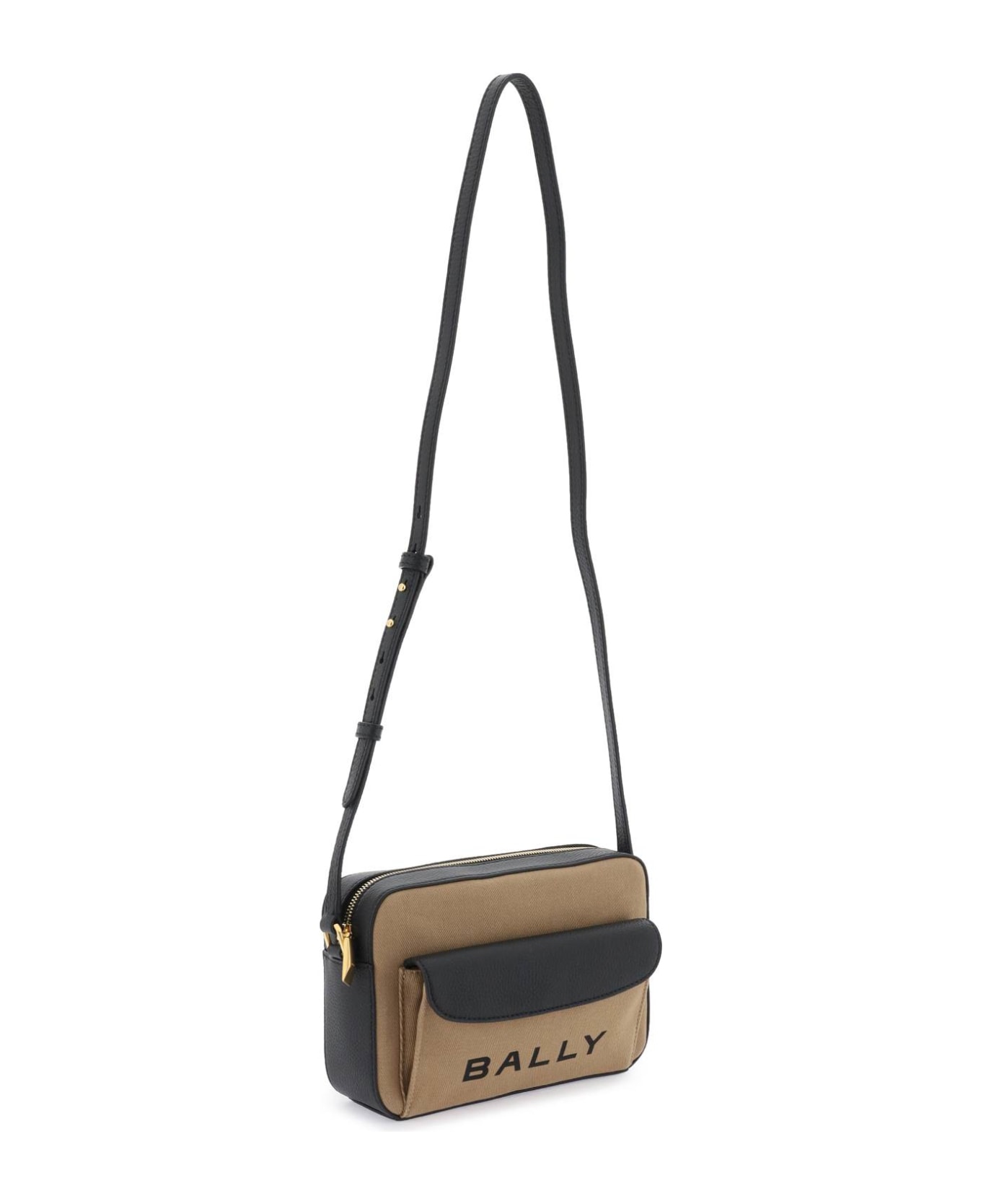 Bally 'bar' Crossbody Bag - SAND BLACK ORO (Black)