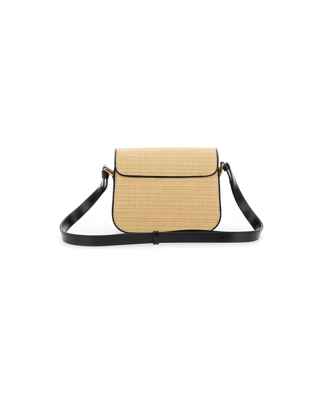 A.P.C. 
grace Small
 Beige Shoulder Bag With Clasp Closure And Adjustable Leather Strap In Leather Woman - Beige