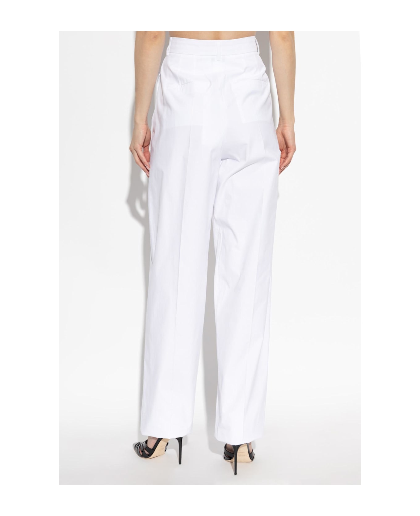 SportMax Pleated Pants - White