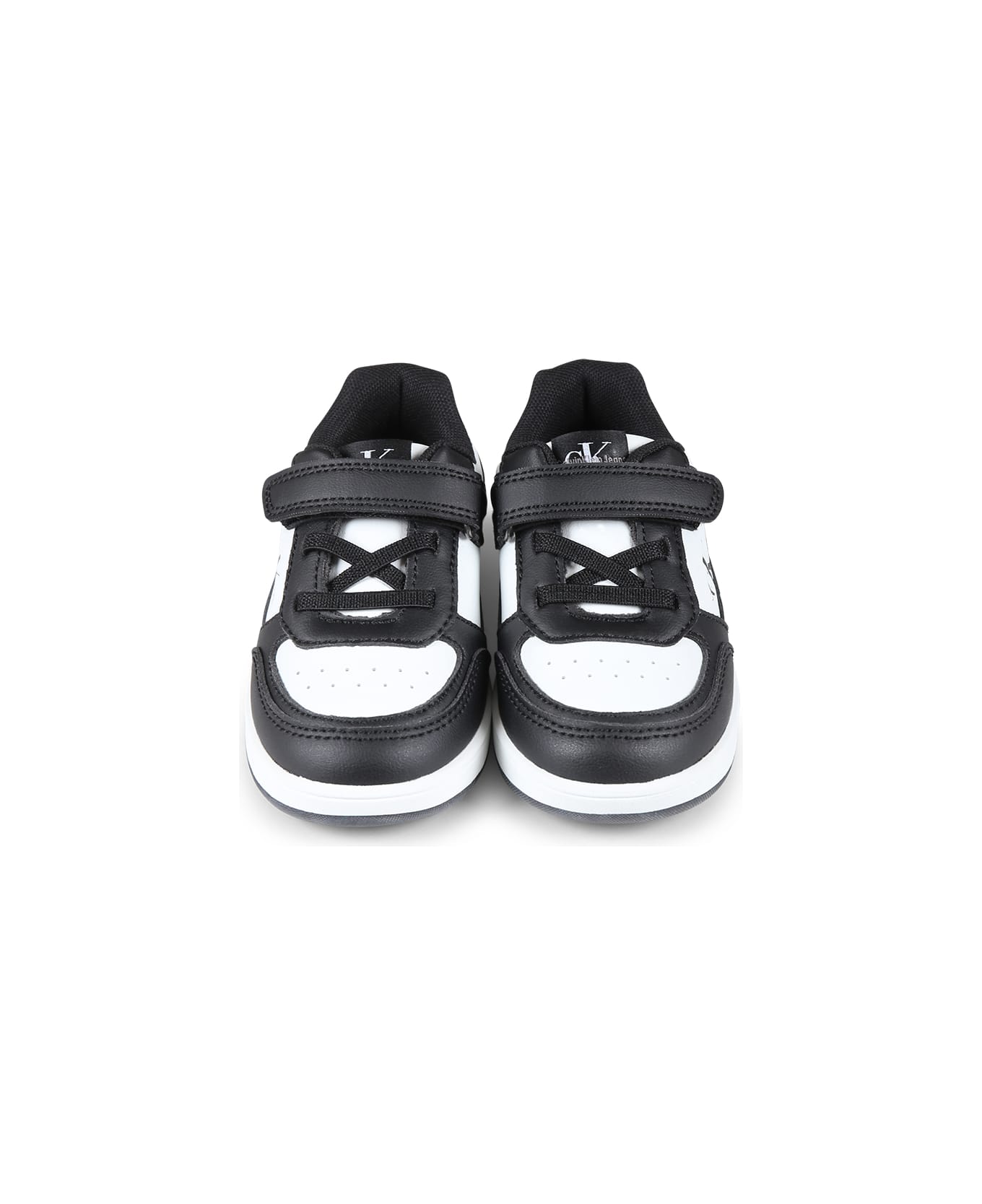 Calvin Klein Black Sneakers For Kids With Logo - Black