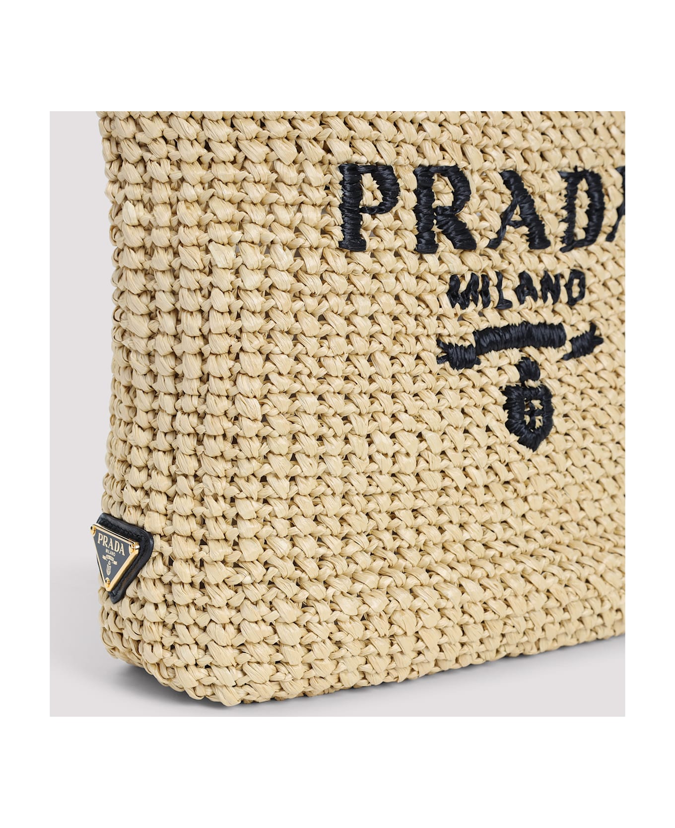 Prada Raffia Handbag - NATURALE