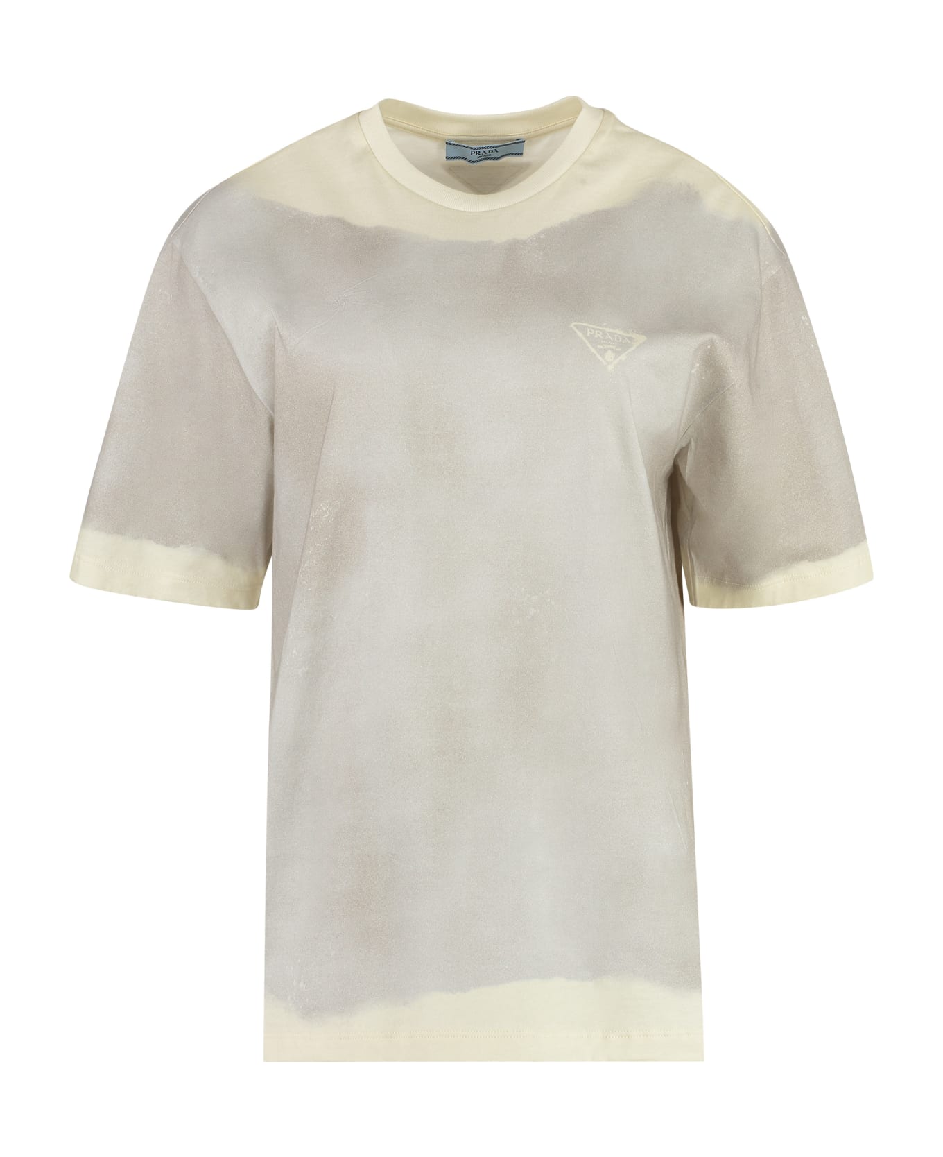 Prada Cotton Crew-neck T-shirt - grey