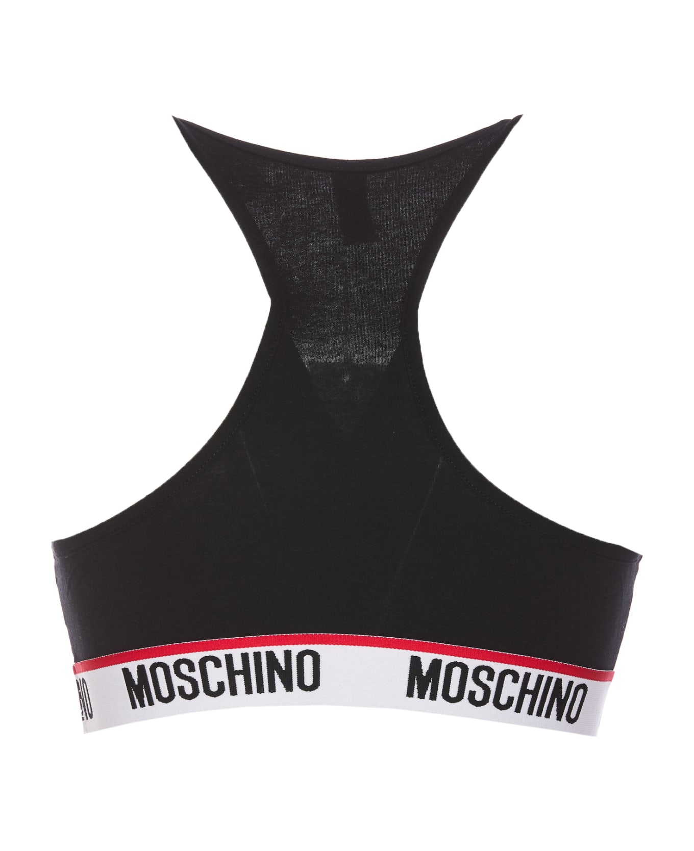 Moschino Band Logo Top - Black トップス
