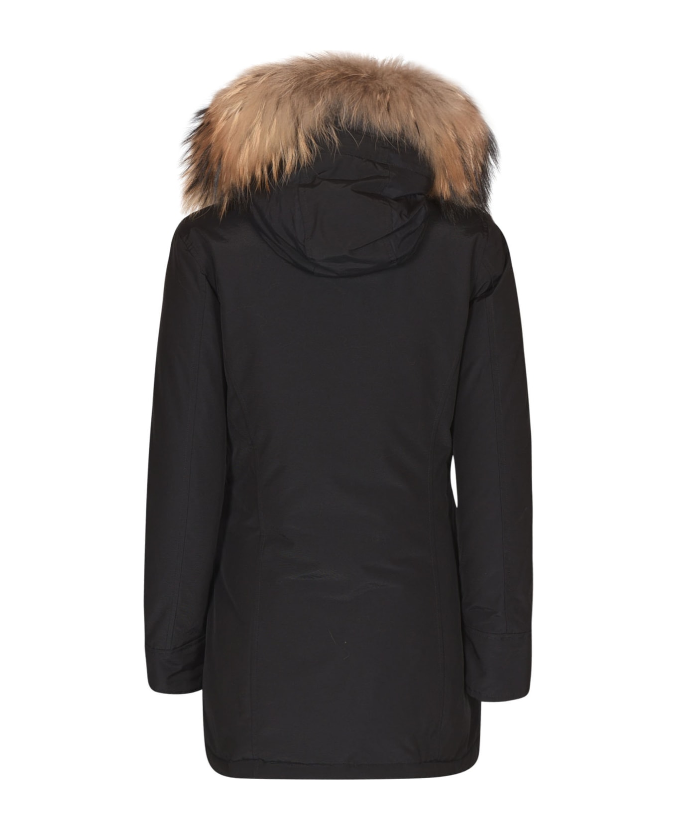 Woolrich Furred Hood Parka - Dark Navy
