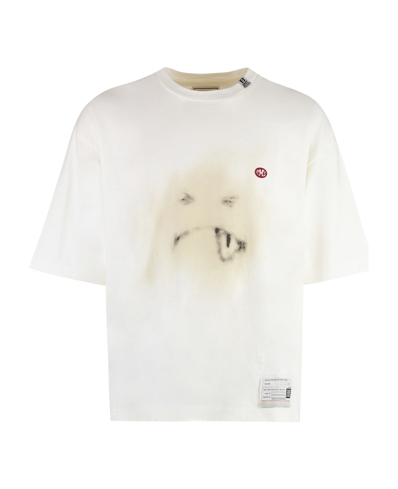 Mihara Yasuhiro Cotton Crew-neck T-shirt - White