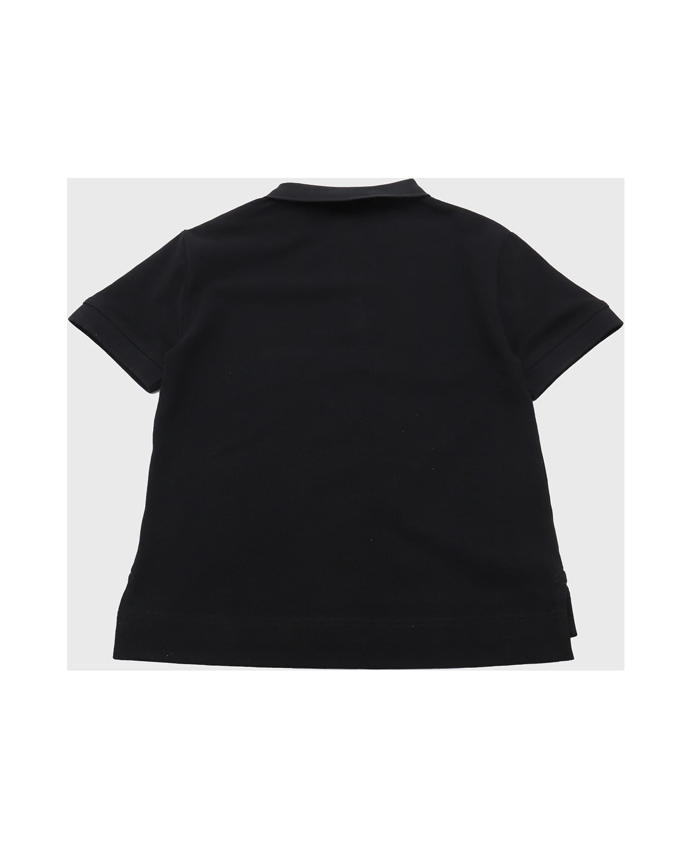 Burberry Black Cotton Polo Shirt - BLACK