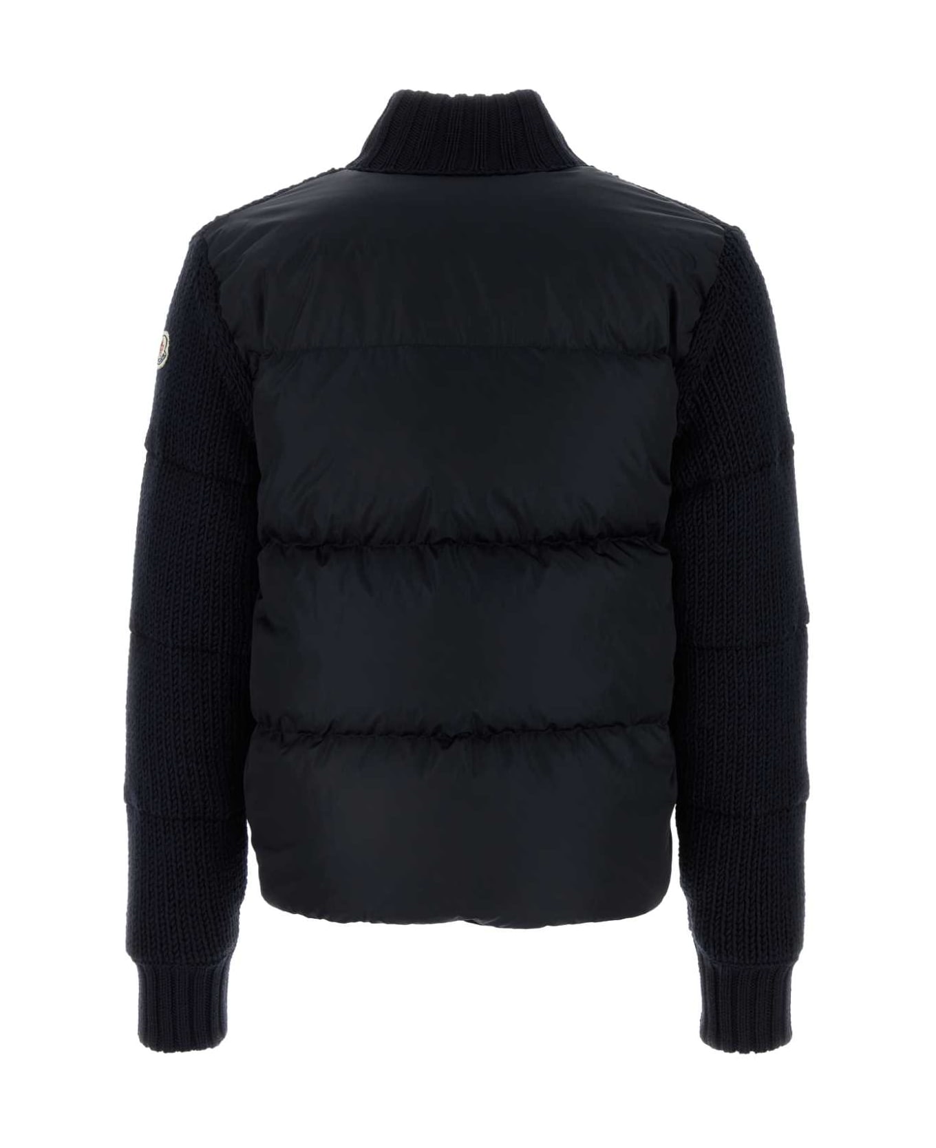 Moncler Dark Blue Wool Down Jacket - 779