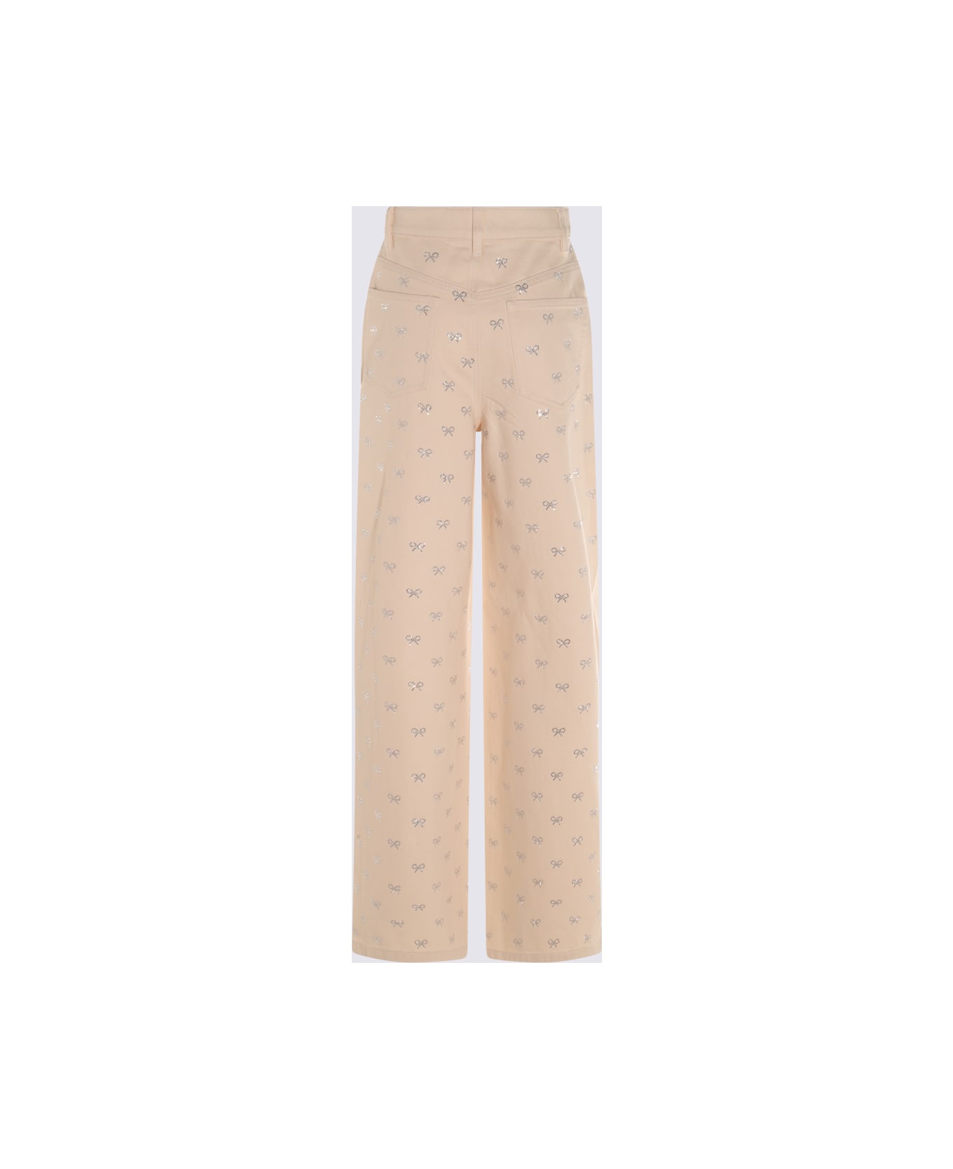 self-portrait Cream Denim Jeans - White
