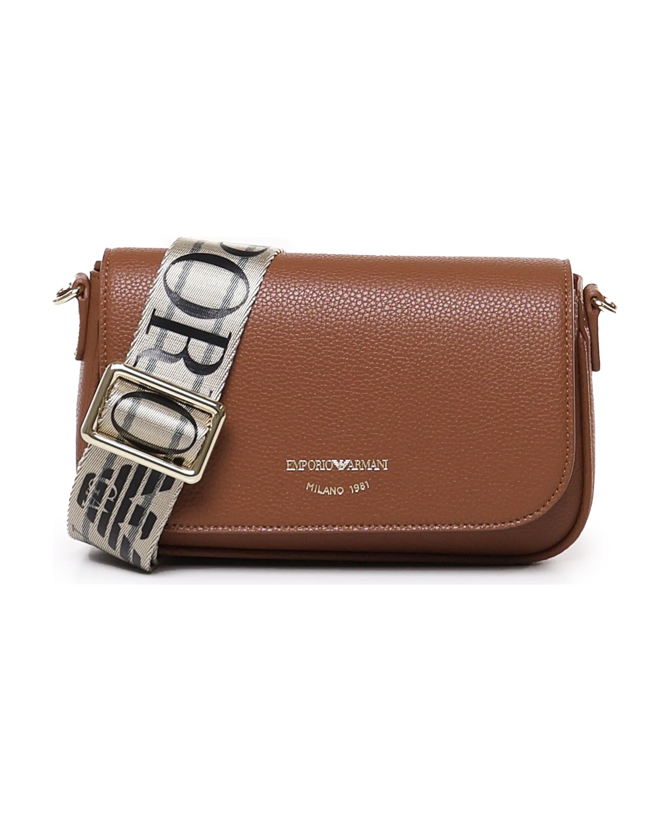 Emporio Armani Deer Print Mini Bag - Cuoio rosso