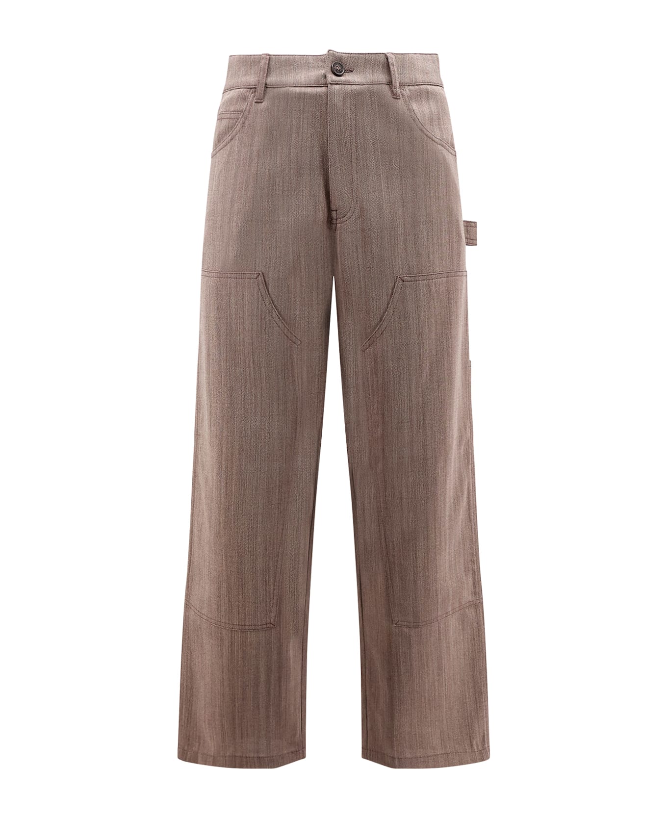 Golden Goose Marley Virgin Wool Blend Trousers - MAROON