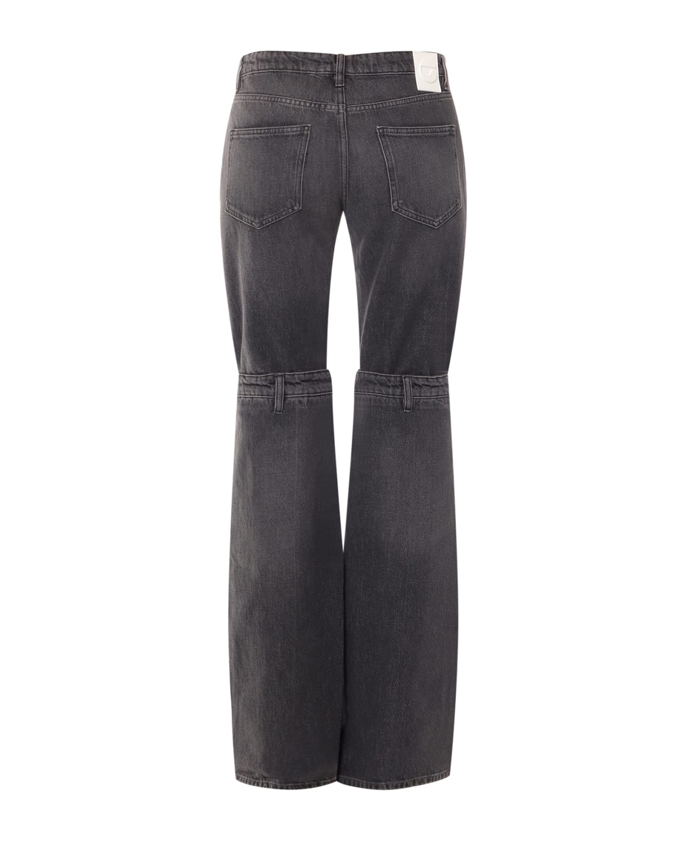 Coperni Logo Patch Mid-rise Jeans - Black ボトムス