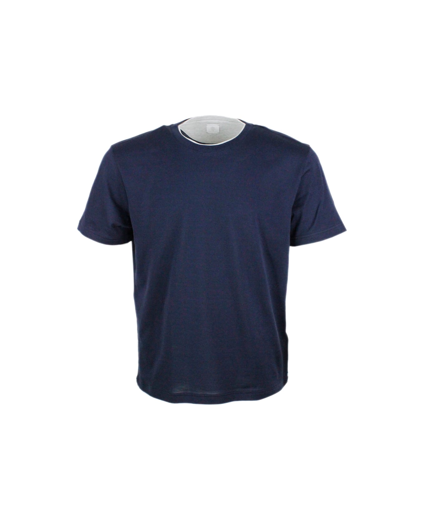 Eleventy T-Shirt - Blu - grigio chiaro