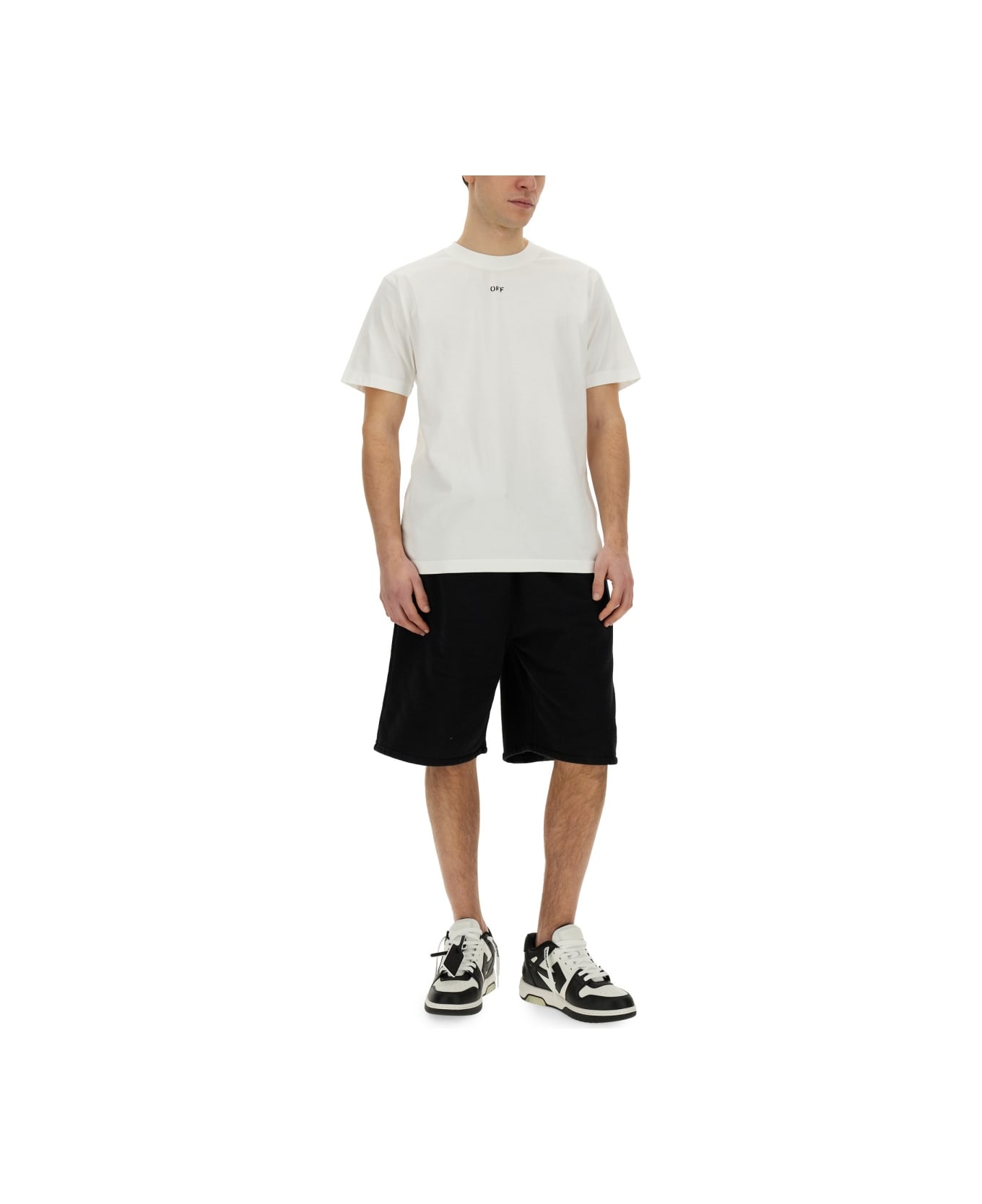 Off-White T-shirt With Logo - WHITE