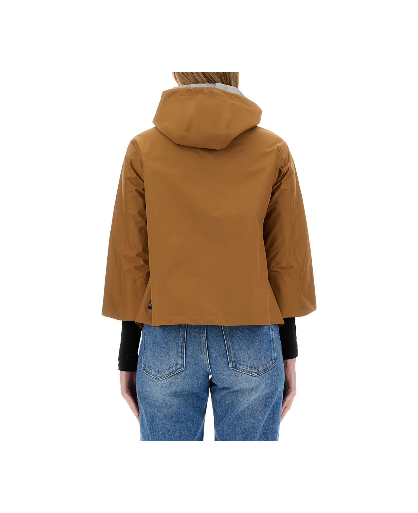 Herno Hooded Cape - BEIGE