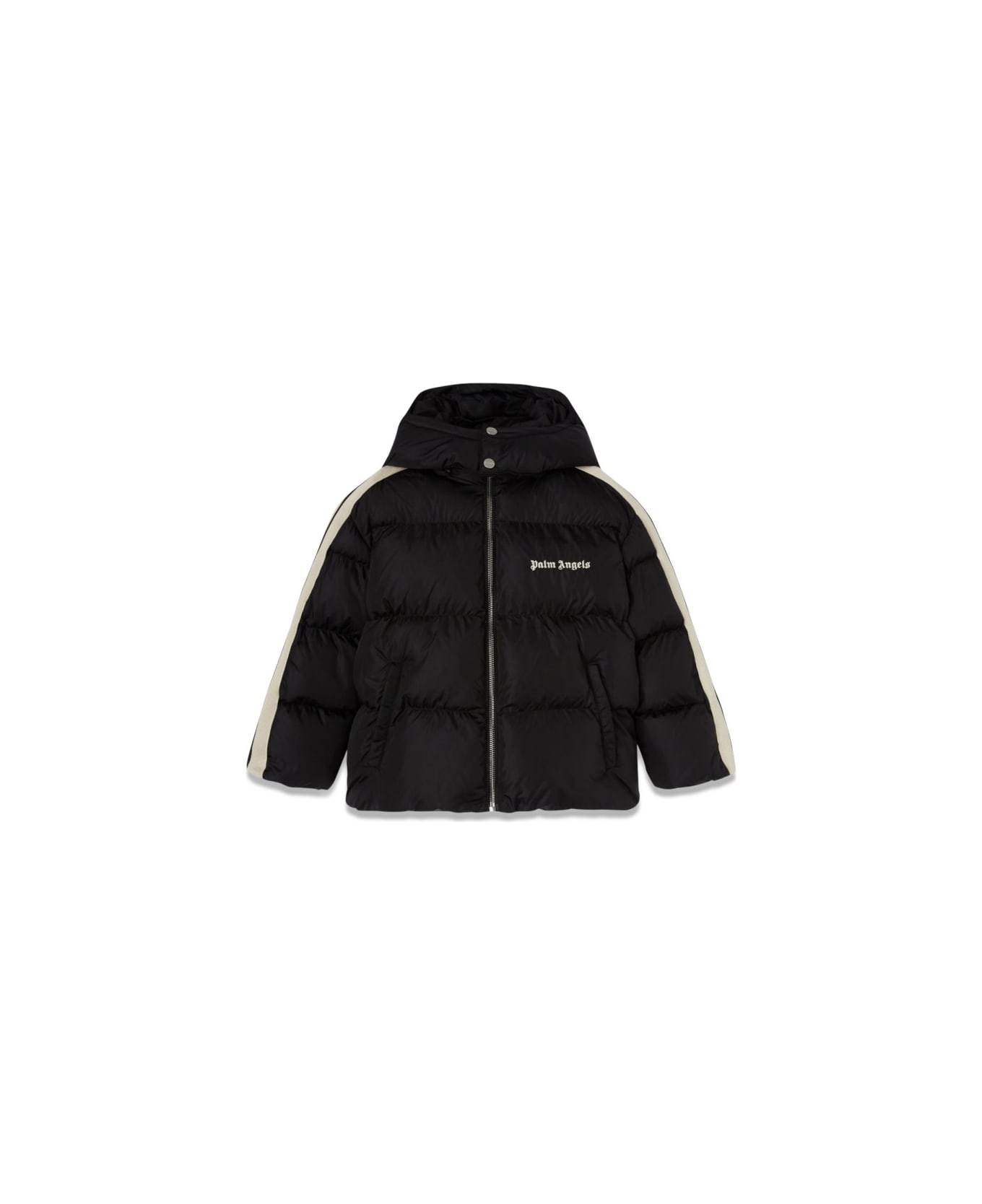 Palm Angels Pa Track Hooded Puffer Jkt - BLACK