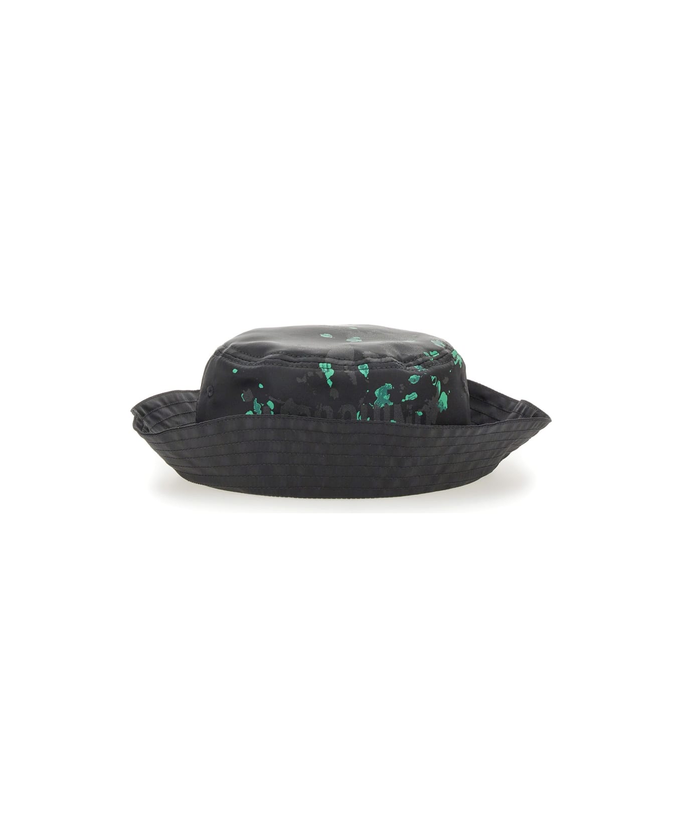 Moschino Bucket Hat With Logo - BLACK