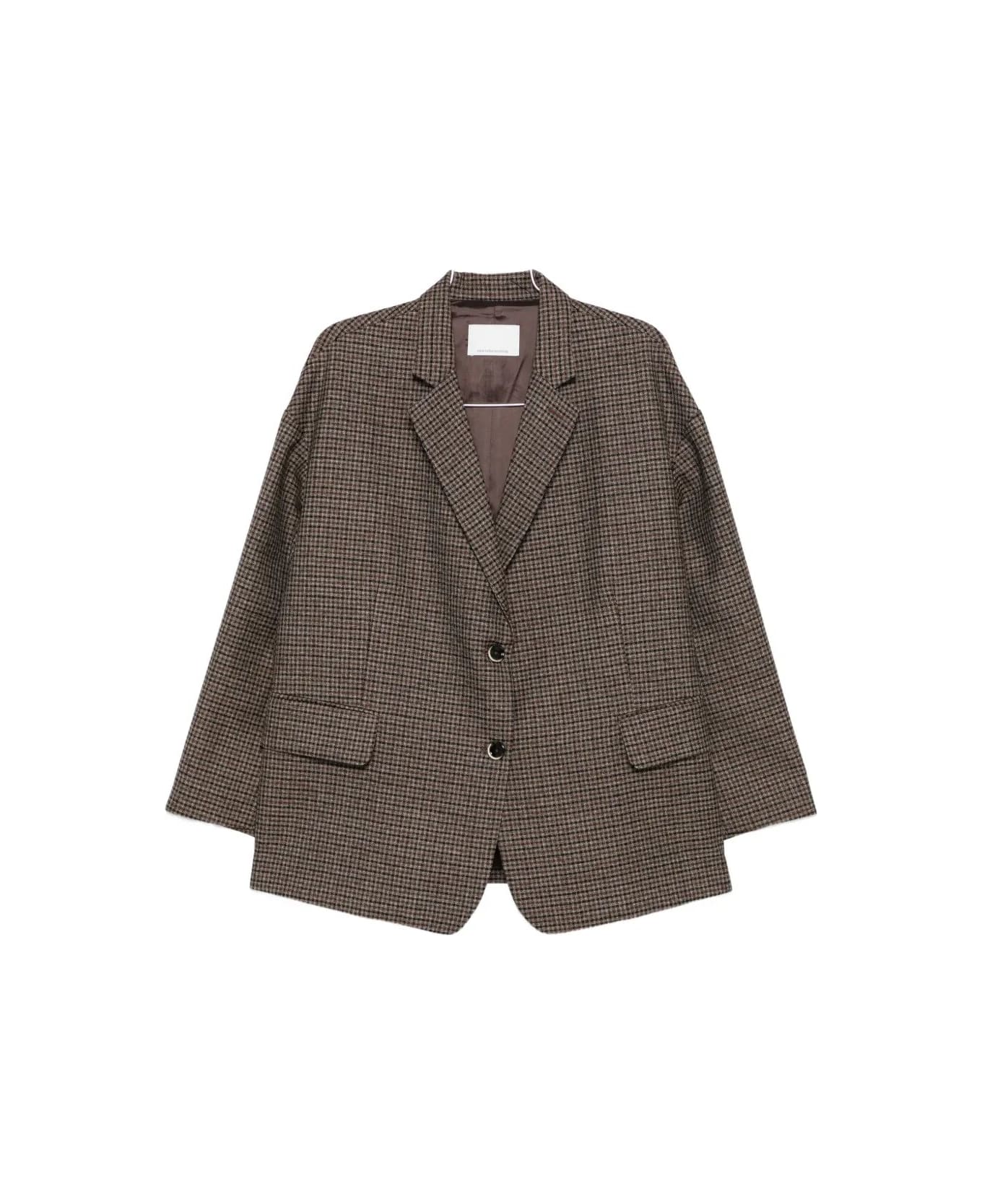 Nine in the Morning Tecla Blazer Over W/side Slits - Ch Blk
