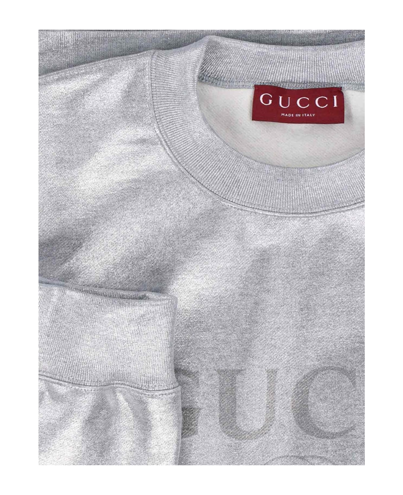 Gucci Logo Sweatshirt - GREYSILVER