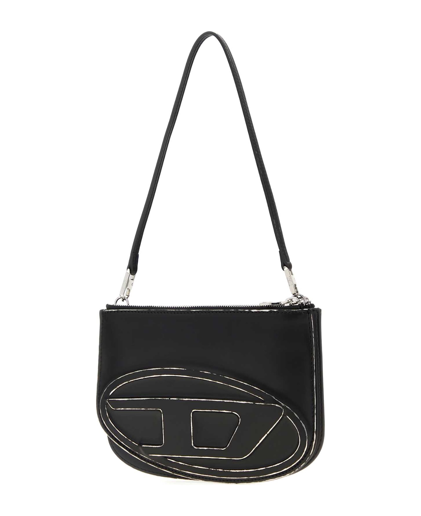 Diesel Black Leather 1dr Shoulder Bag - HA578