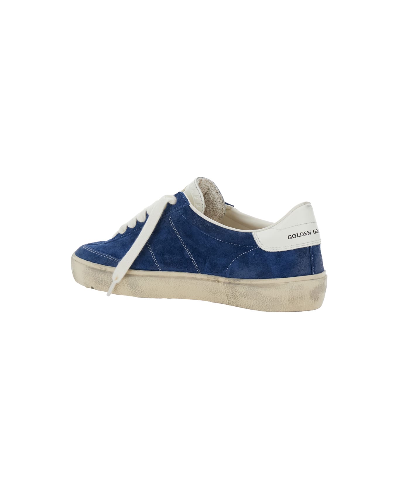 Golden Goose Soul-star Suede Upper Leather Tongue And Heel - Blu