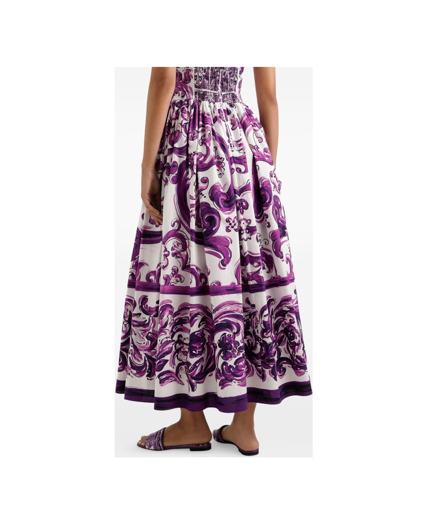 Dolce & Gabbana Dolce &amp; Gabbana Midi Dress With Graphic Print - MultiColour