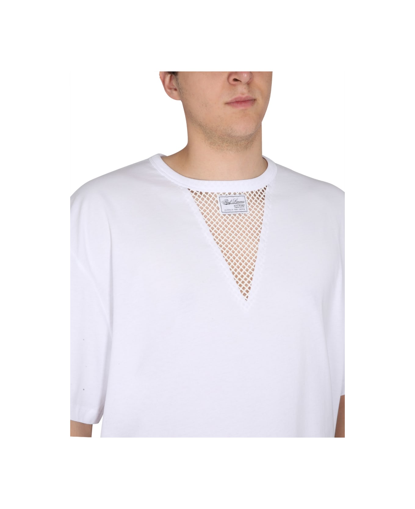 Raf Simons T-shirt With Logo - WHITE