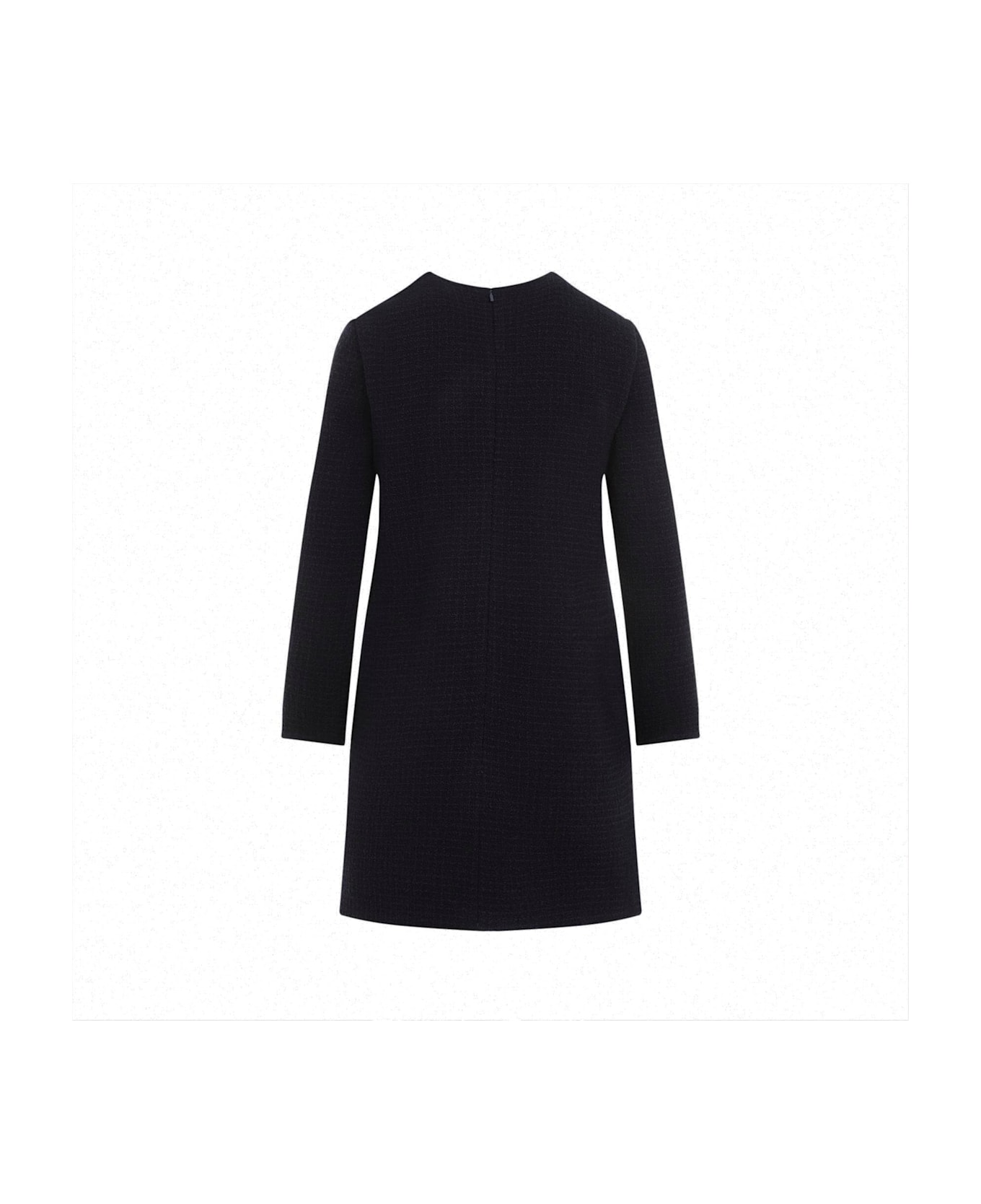 Gucci Damier Boucle Long-sleeve Dress - Night Sky