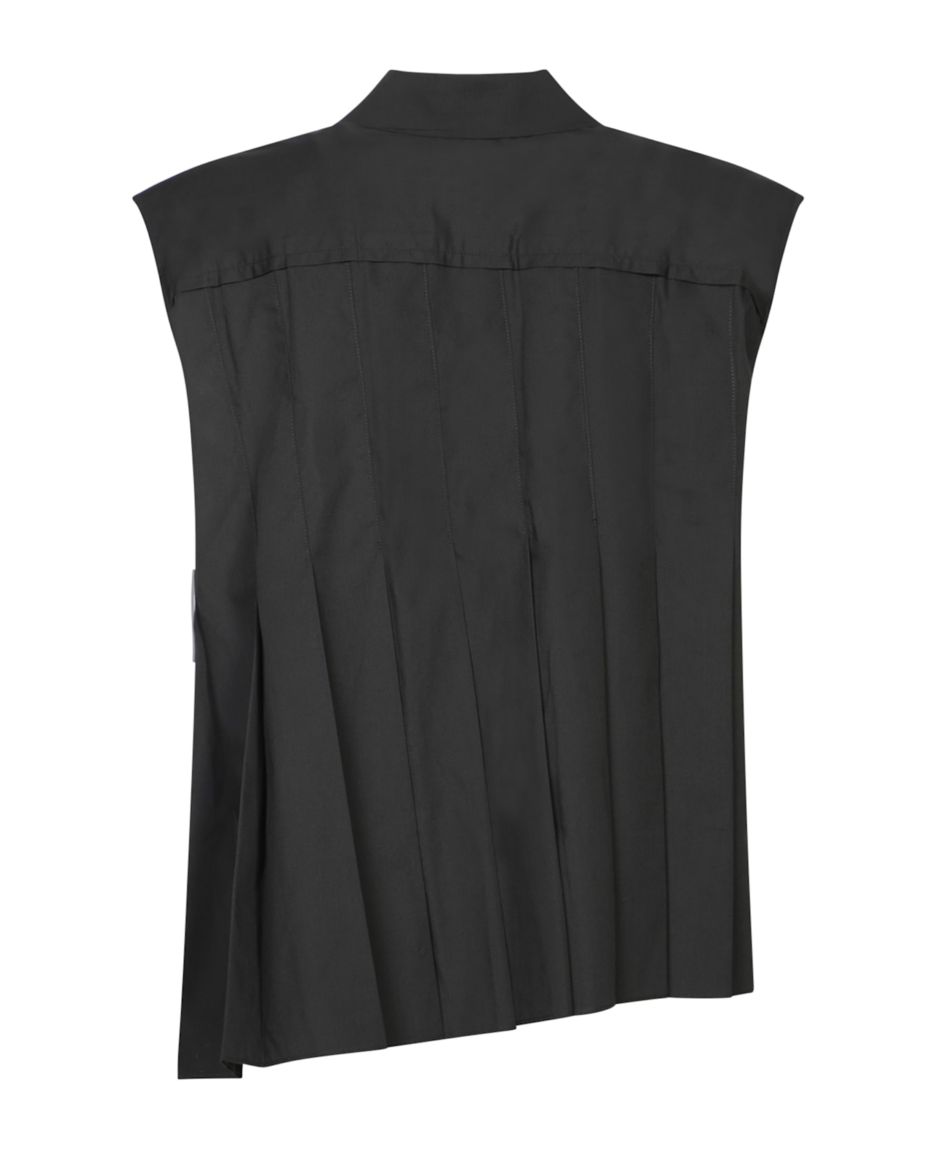 Sacai Black Poplin Blouse - Black フリース