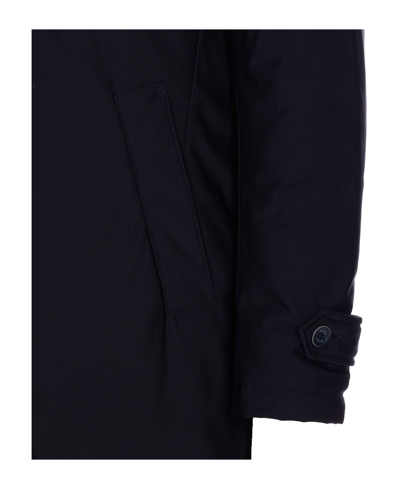 Herno Padded Raincoat - BLU NAVY