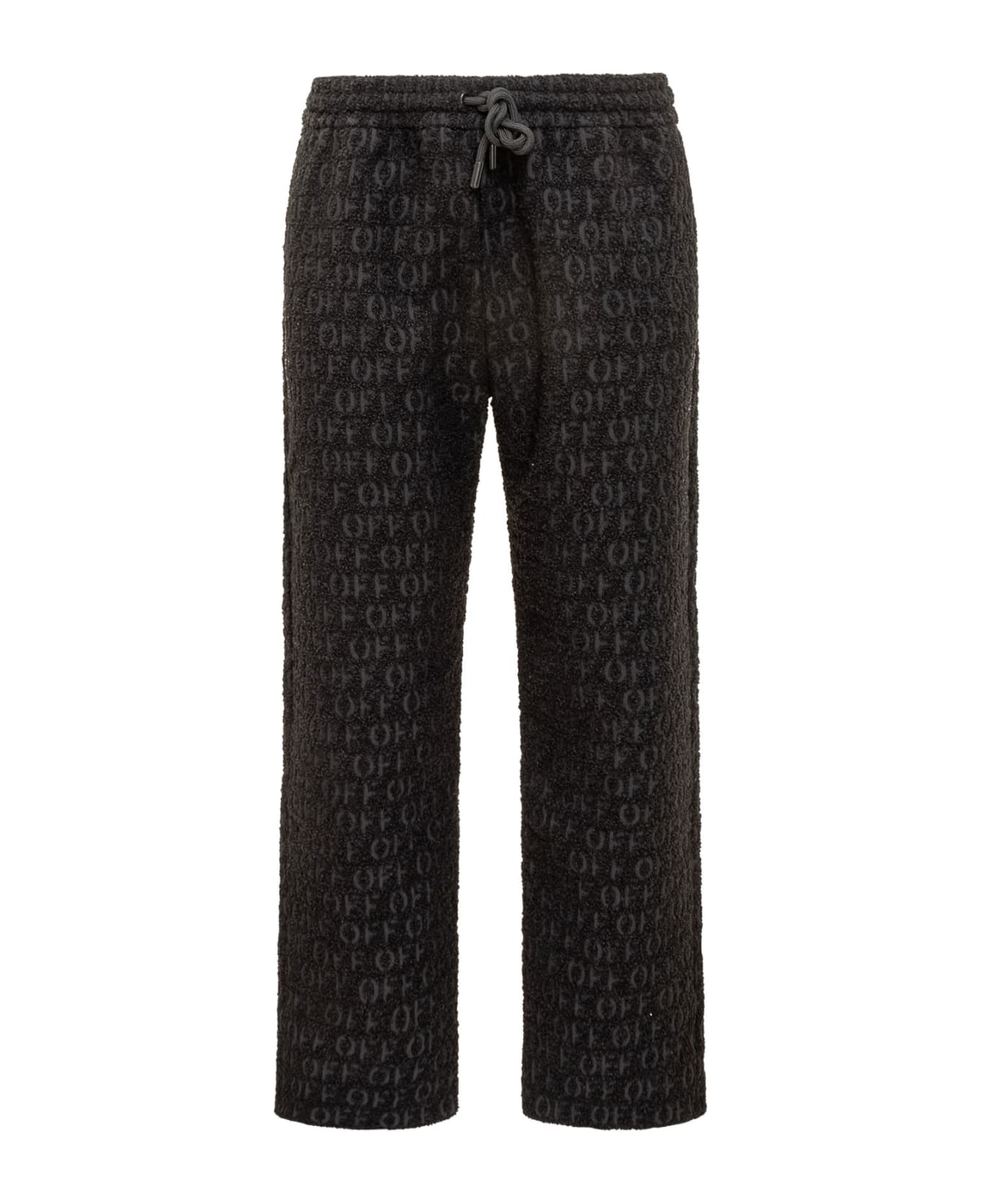 Off-White Knitted Trousers - black