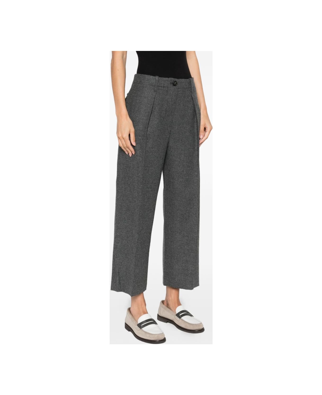 Brunello Cucinelli Pleated Trousers - Grey