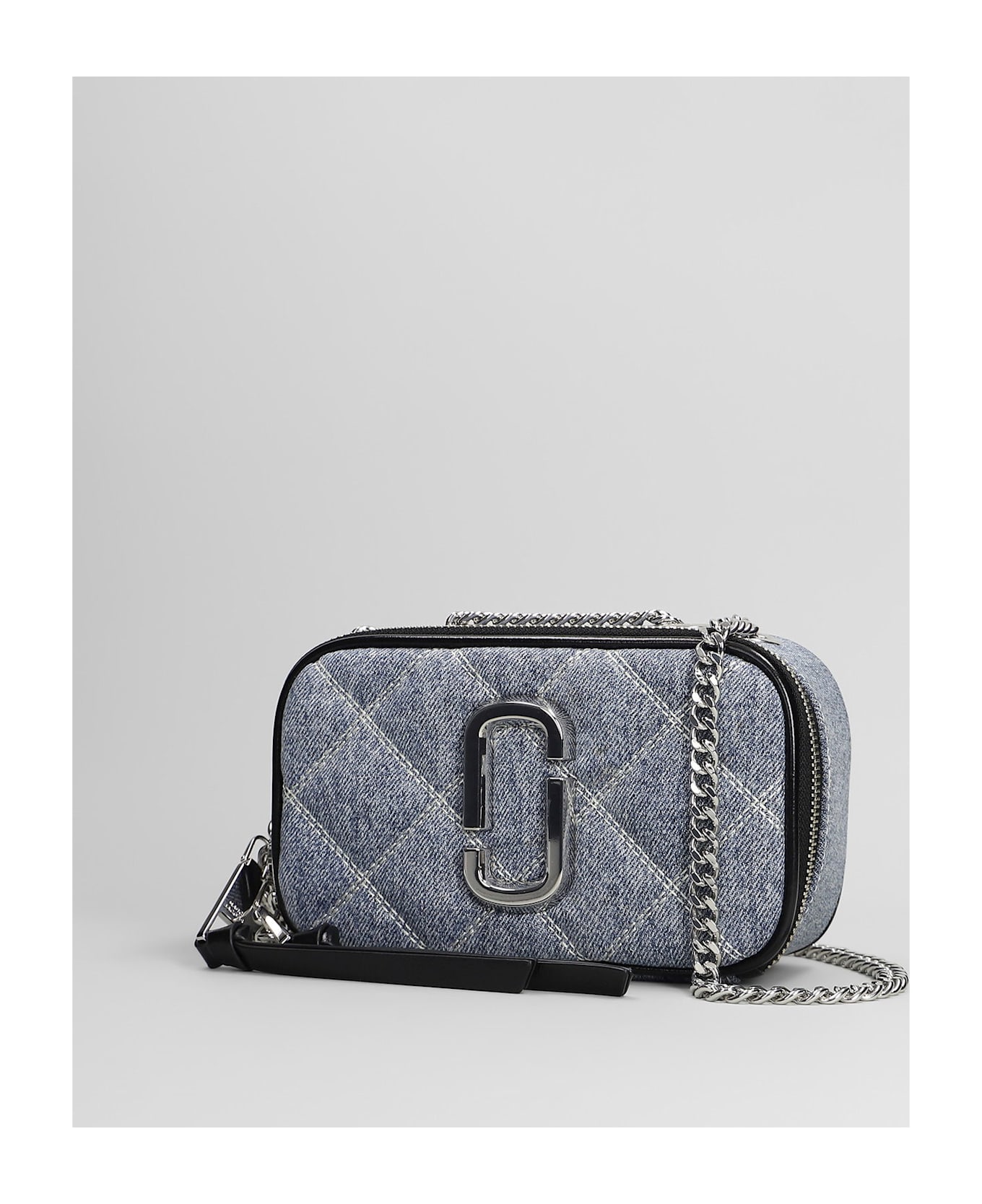 Marc Jacobs The Softshot Shoulder Bag In Blue Cotton - blue
