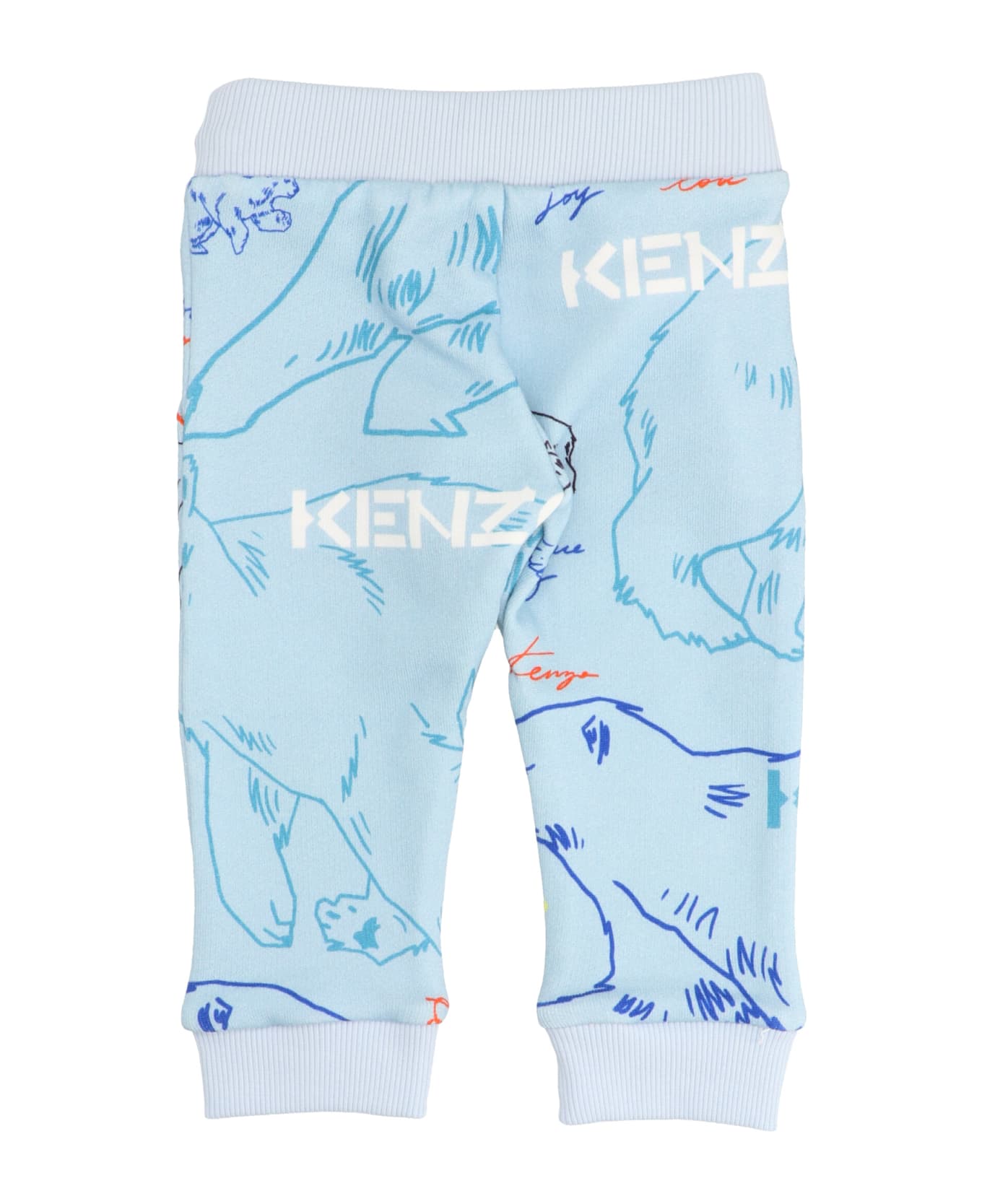 Kenzo Kids Print Joggers - Light Blue
