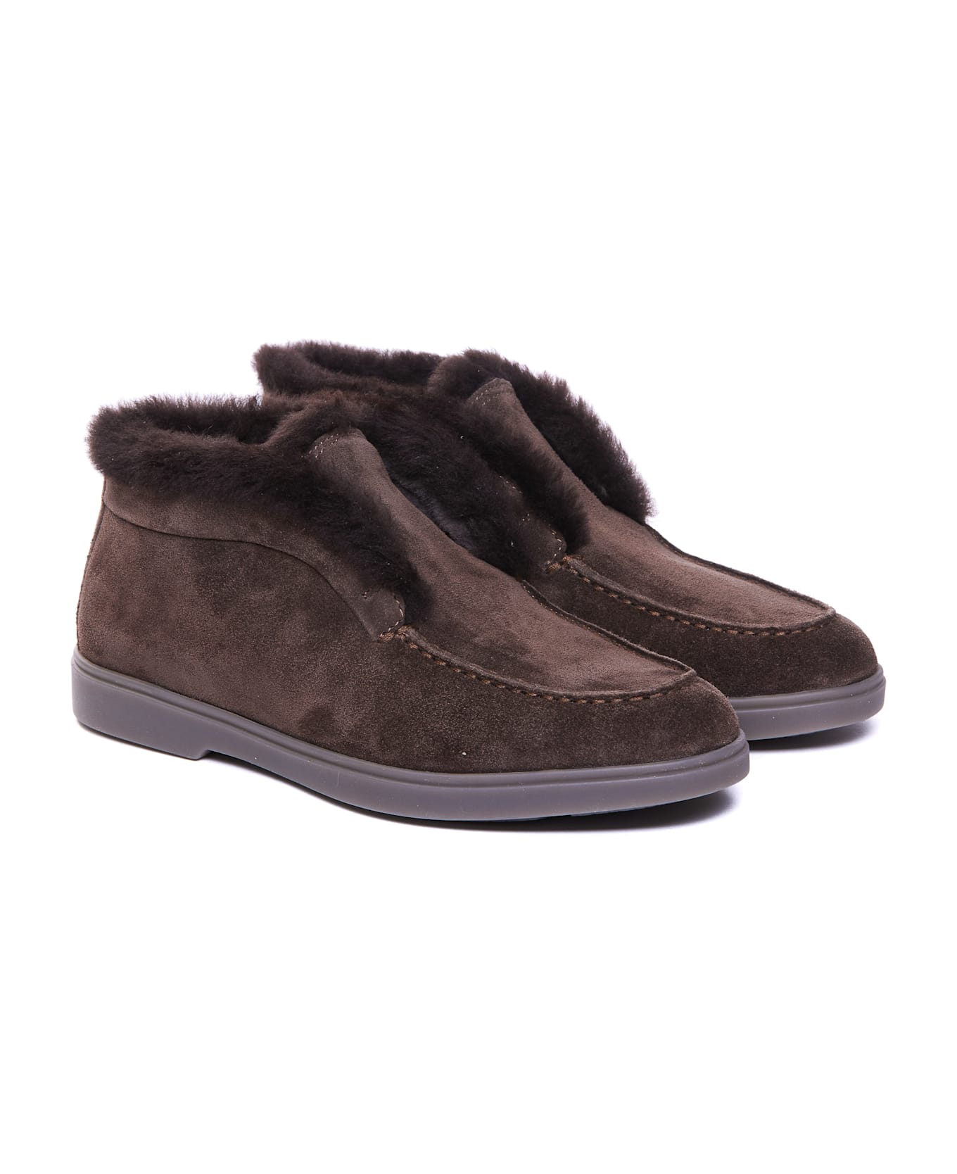 Santoni Desert Suede Bootie - Brown