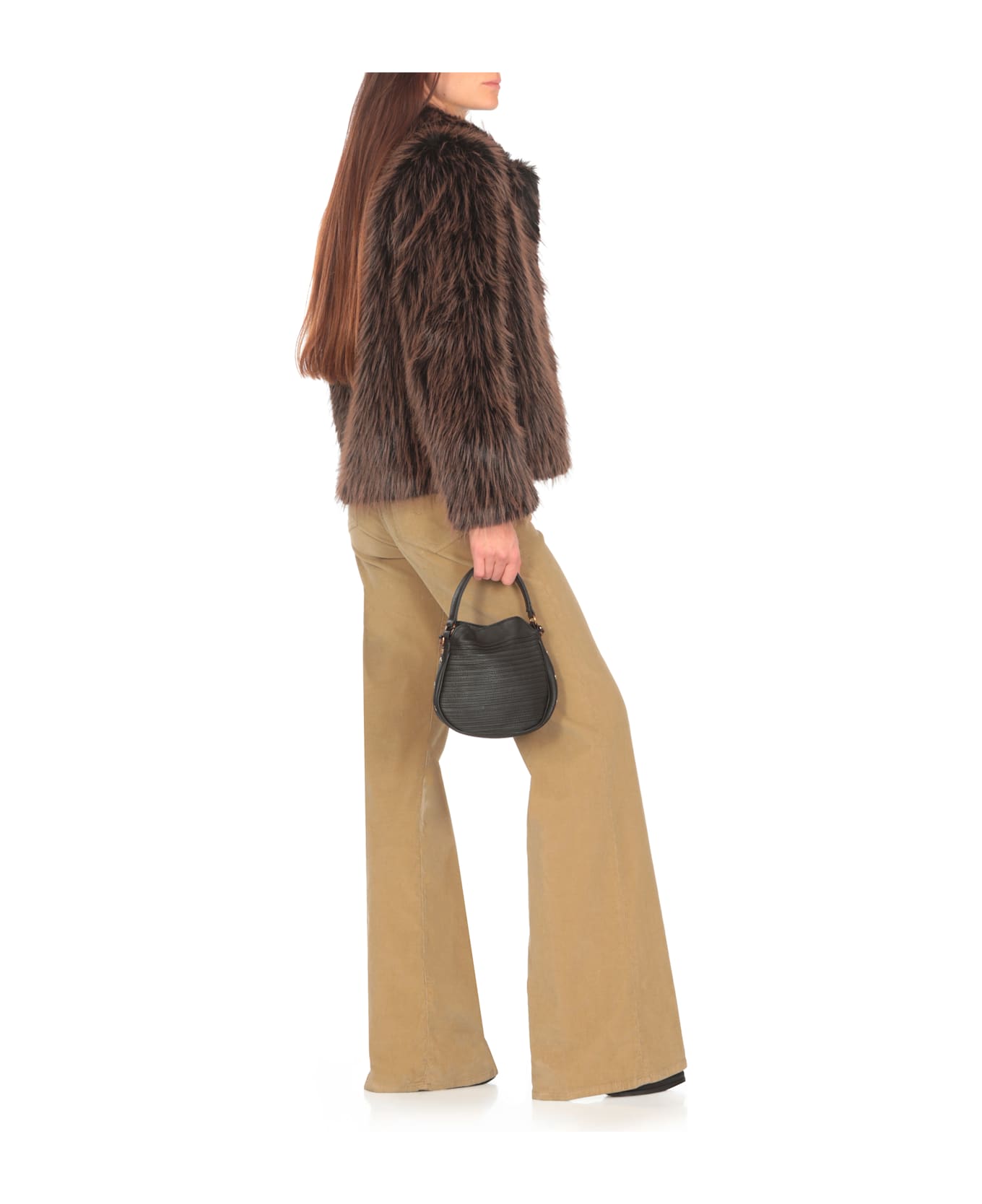 Valentini 1972 Eco Silver Fox Coat - Brown