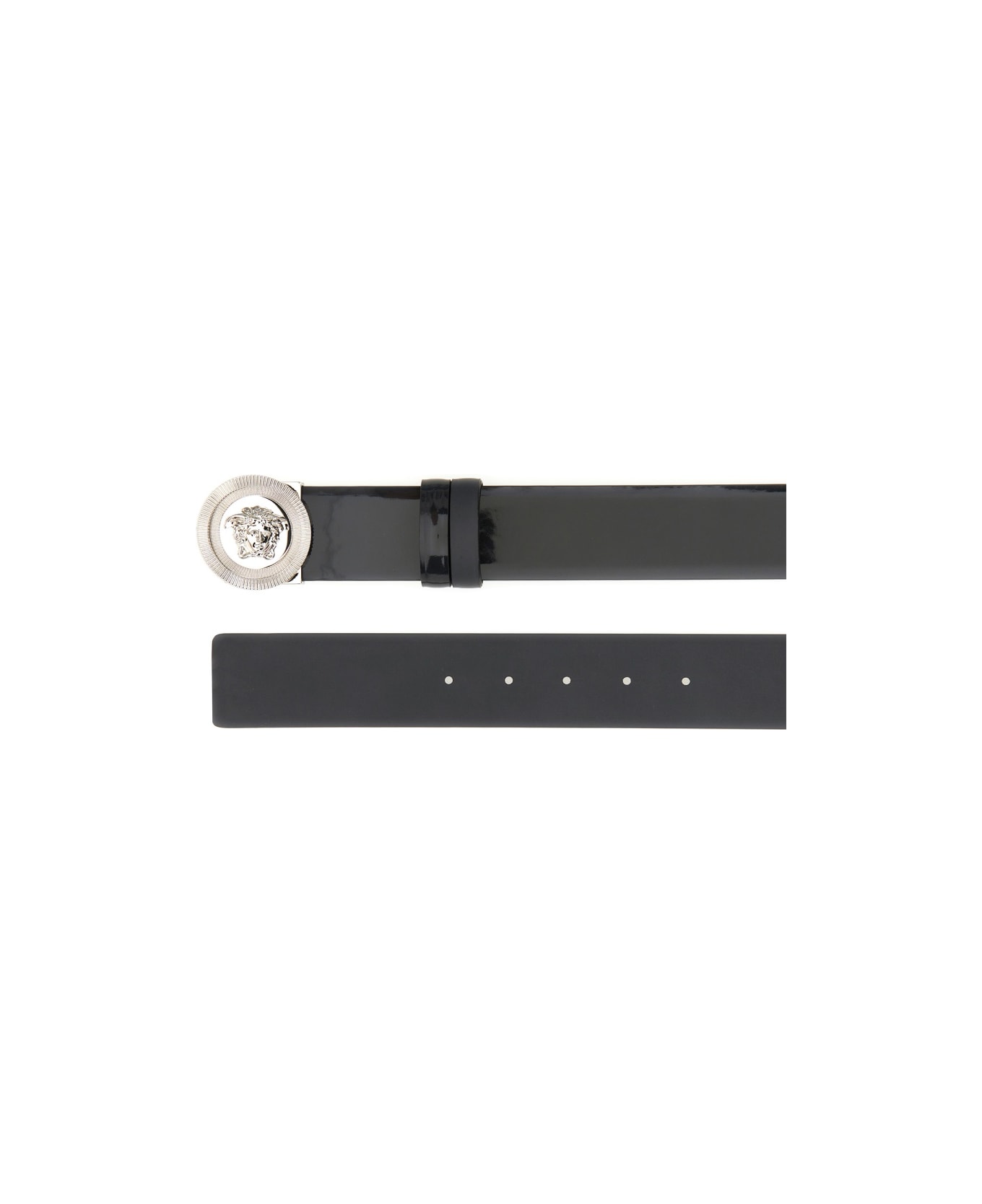 Versace Reversible Belt "the Jellyfish" - BLACK